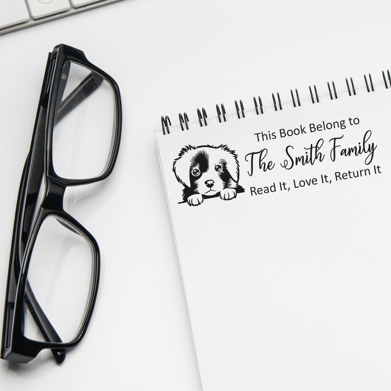 Pre-Inked Nova Scotia Duck Tolling Retriever Custom Made This Book Belongs To Puppy Stamper - Engineer Seal Stamps