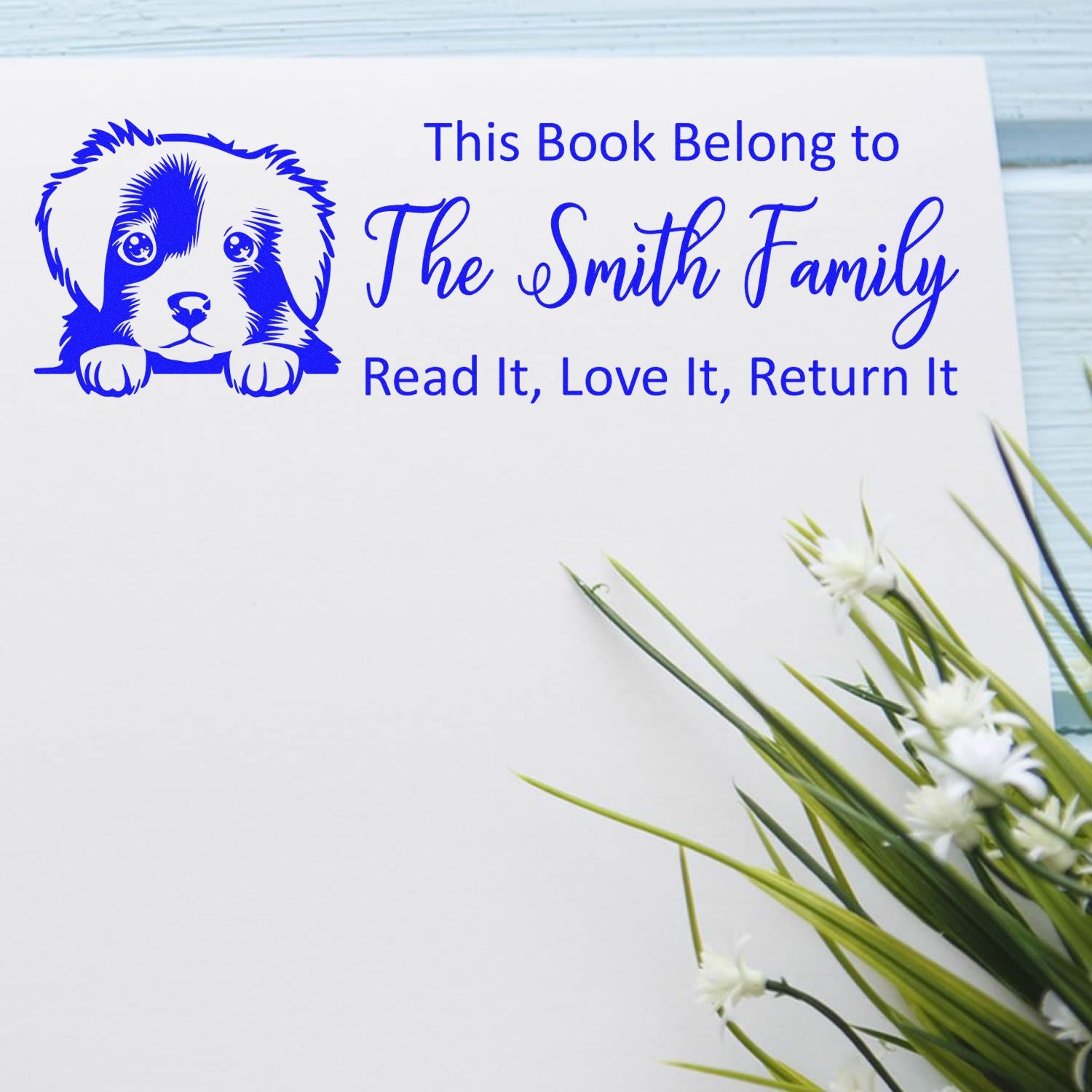 Self-Inking Nova Scotia Duck Tolling Retriever Personalized Dog Librarian Stamper - Engineer Seal Stamps