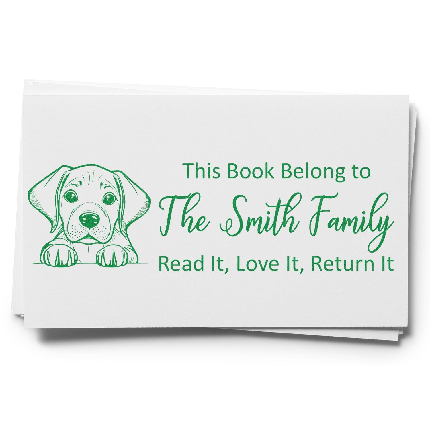 Rhodesian Ridgeback Customized From The Library Of Dog Rubber Stamp - Engineer Seal Stamps