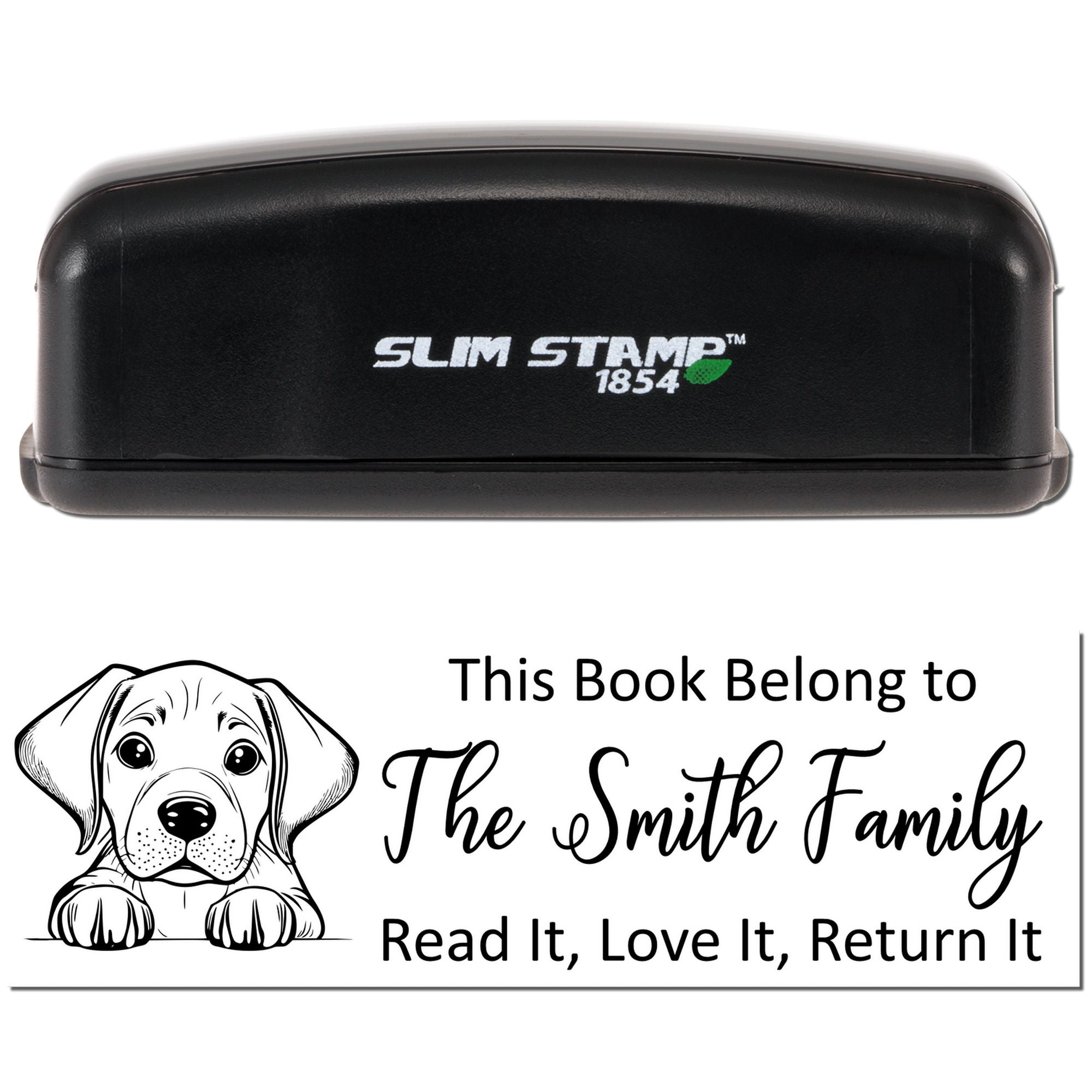 Slim Rhodesian Ridgeback Customizable Dog Librarian Stamp - Engineer Seal Stamps