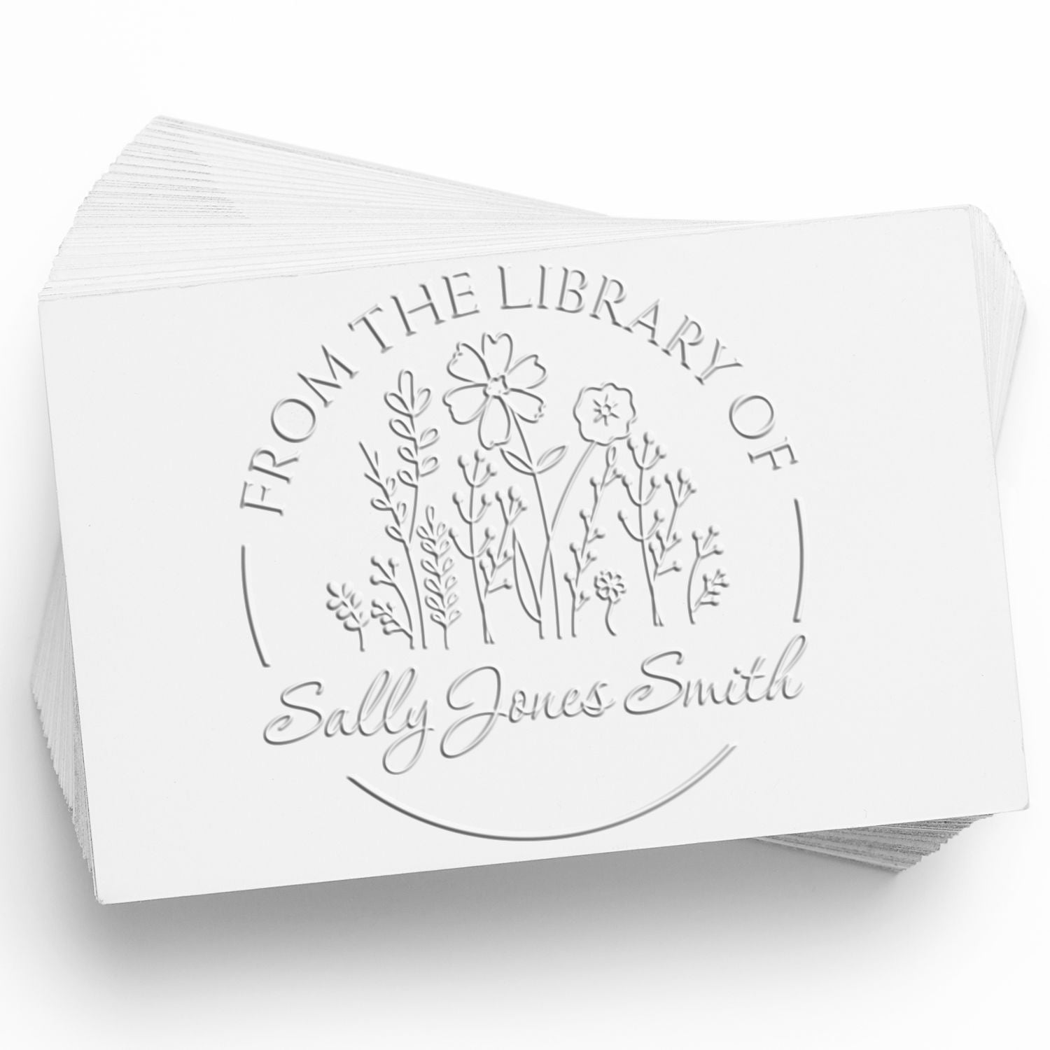 Soft Fragrant Designs Custom This Book Belongs To Embossing Stamp