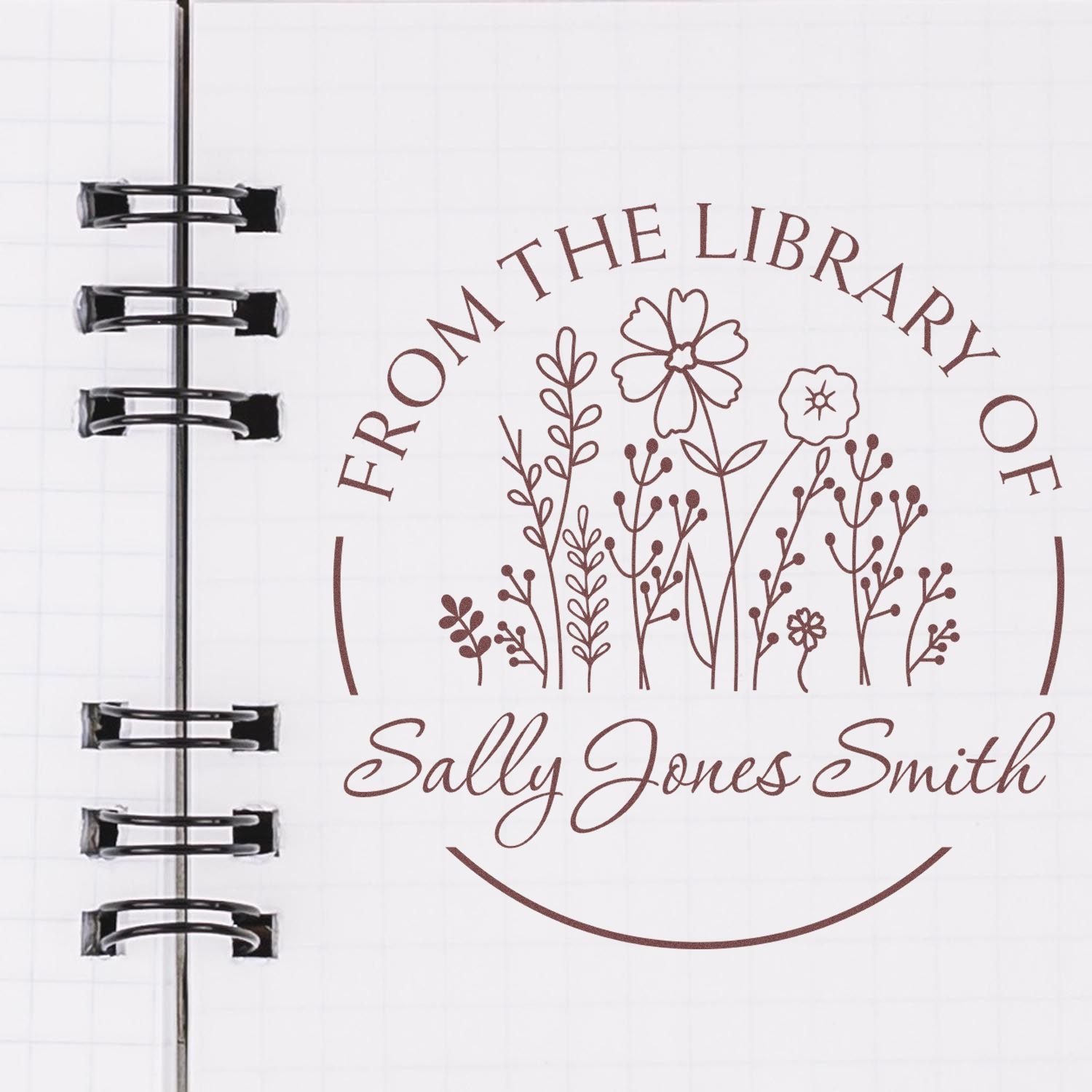 Pre-Inked Fragrant Designs Customized Bibliophile Stamp - Engineer Seal Stamps