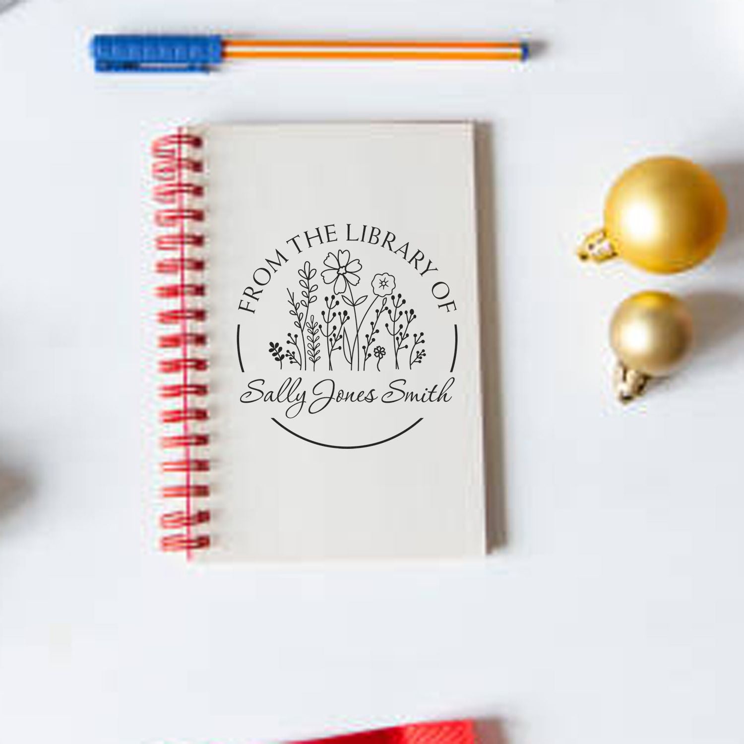 Pre-Inked Fragrant Designs Customized Bibliophile Stamp - Engineer Seal Stamps