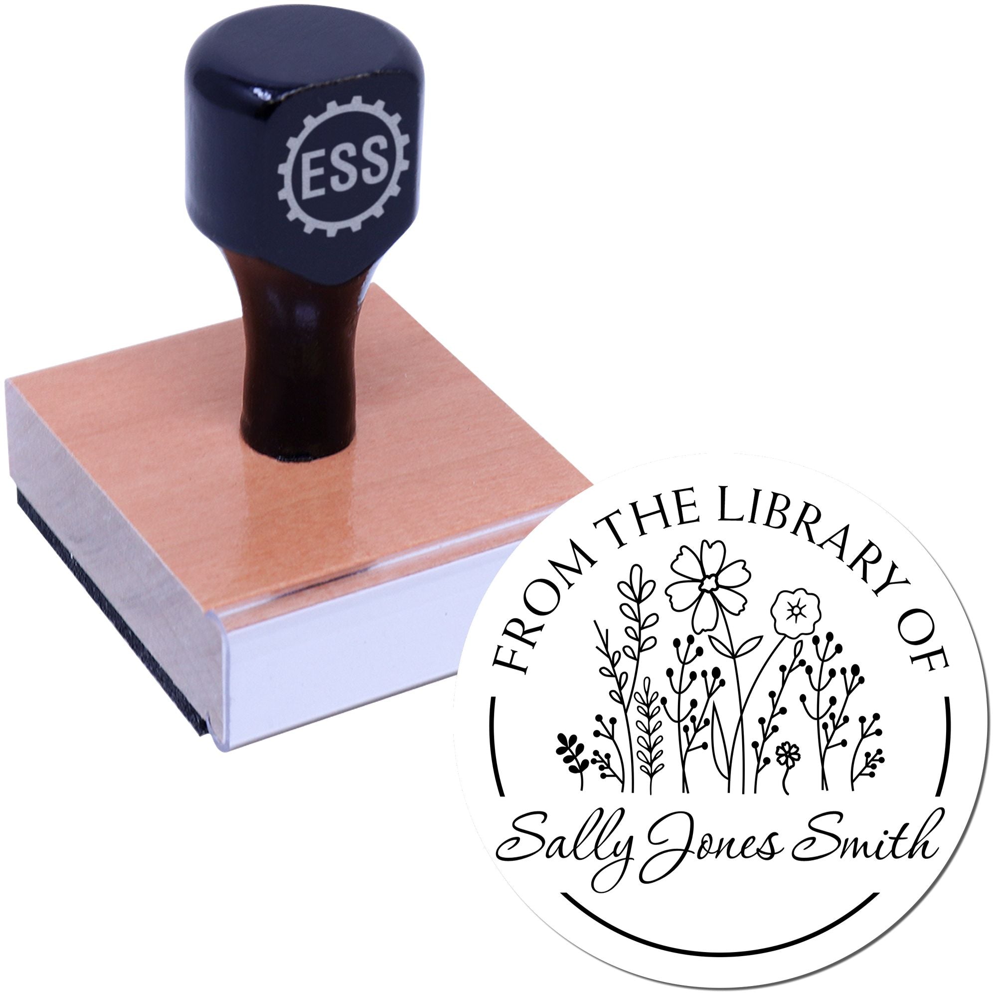 Wood Handle Fragrant Designs Custom Name Stamp - Engineer Seal Stamps