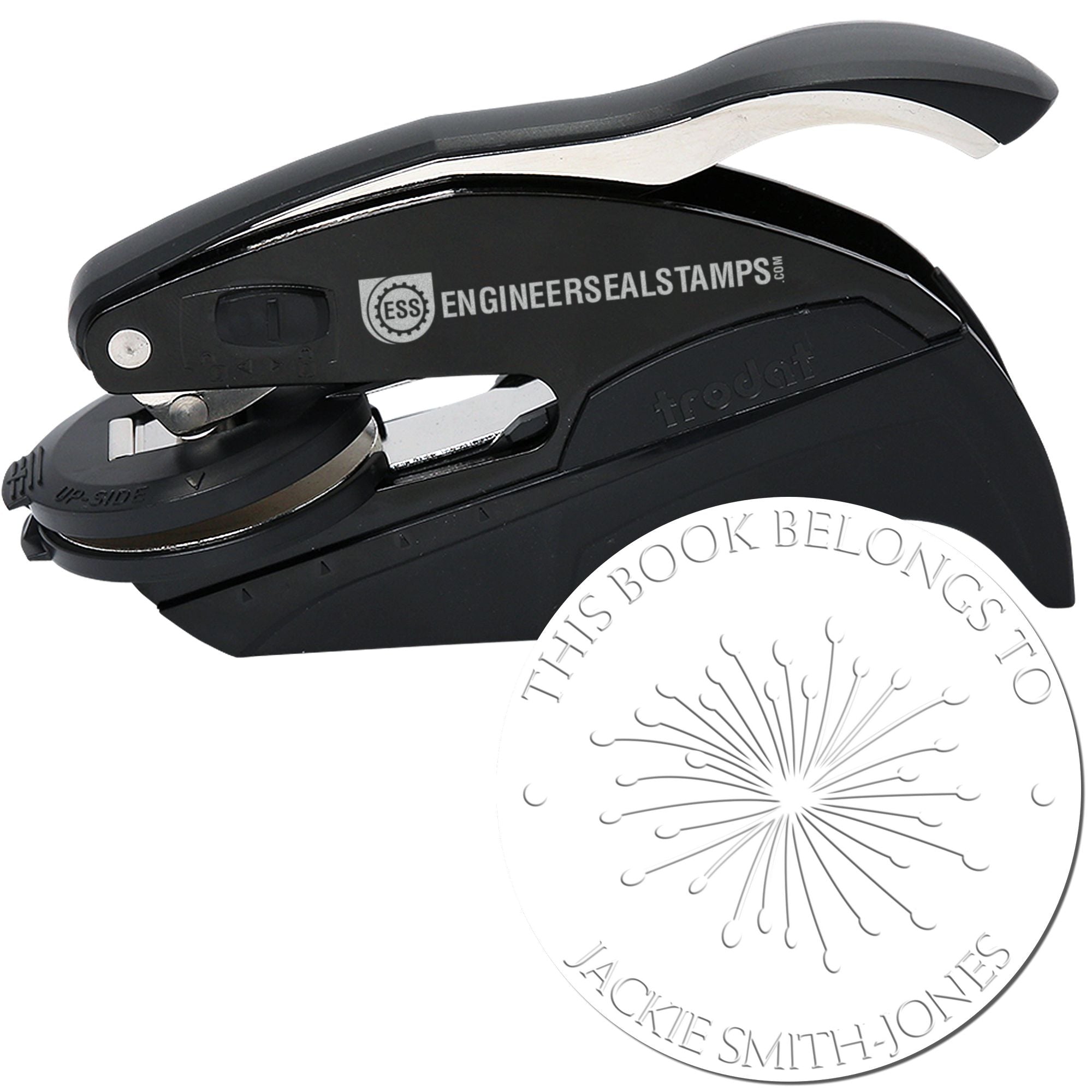 Hybrid Radiant Stems Custom From The Library Of Embosser - Engineer Seal Stamps