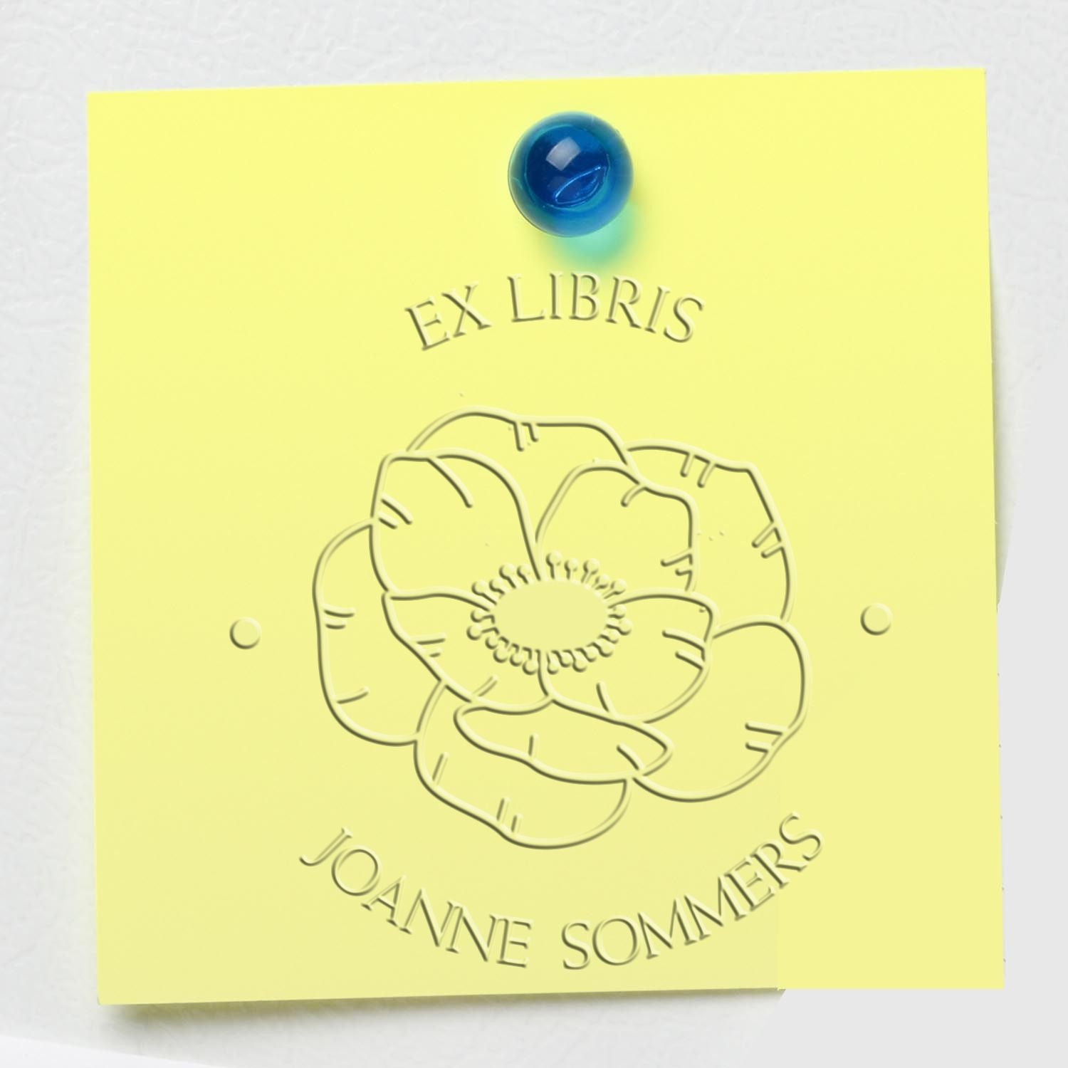 Hybrid Dainty Flowers Custom From The Library Of Embossing Seal - Engineer Seal Stamps