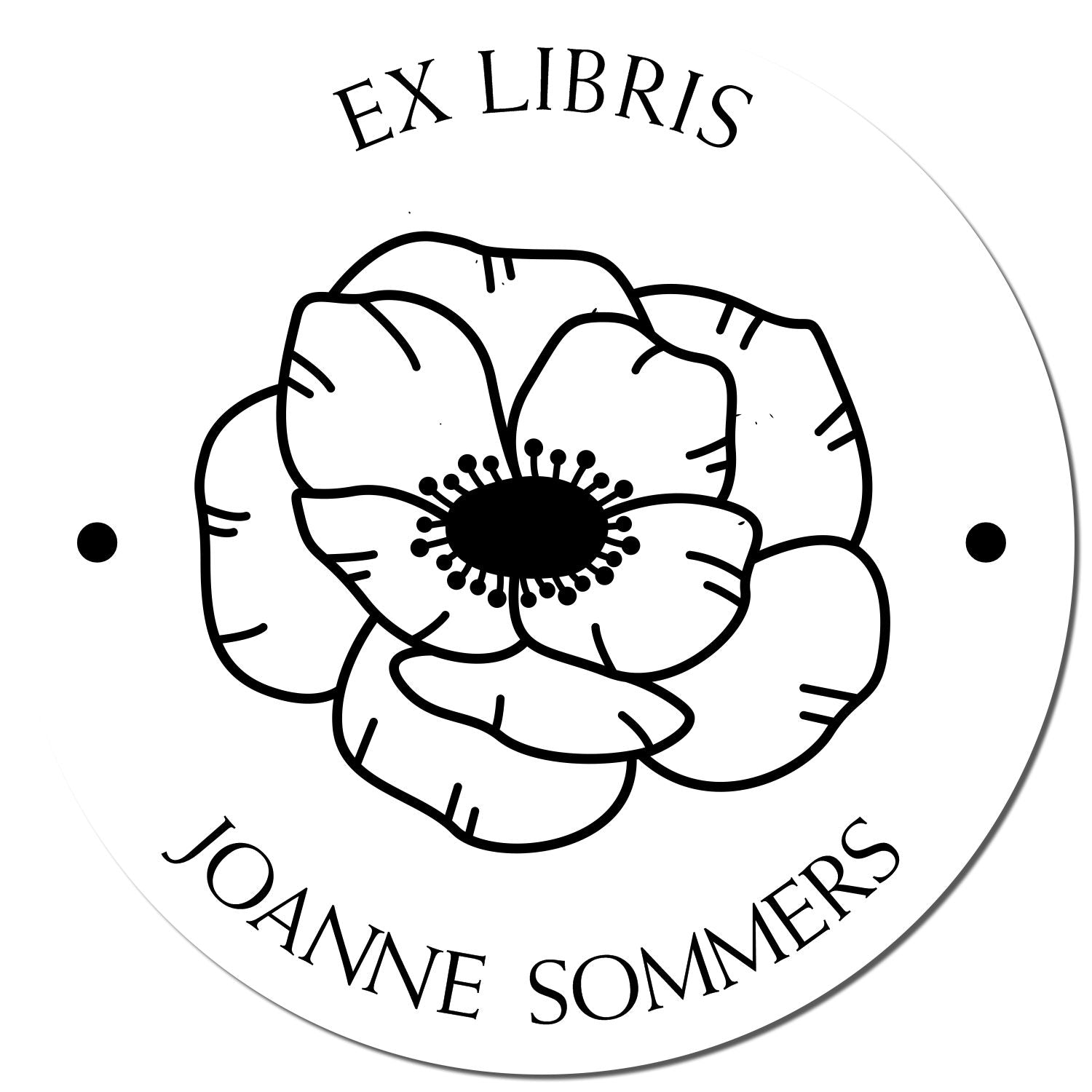 Self-Inking Dainty Flowers Customized Love It Stamper - Engineer Seal Stamps