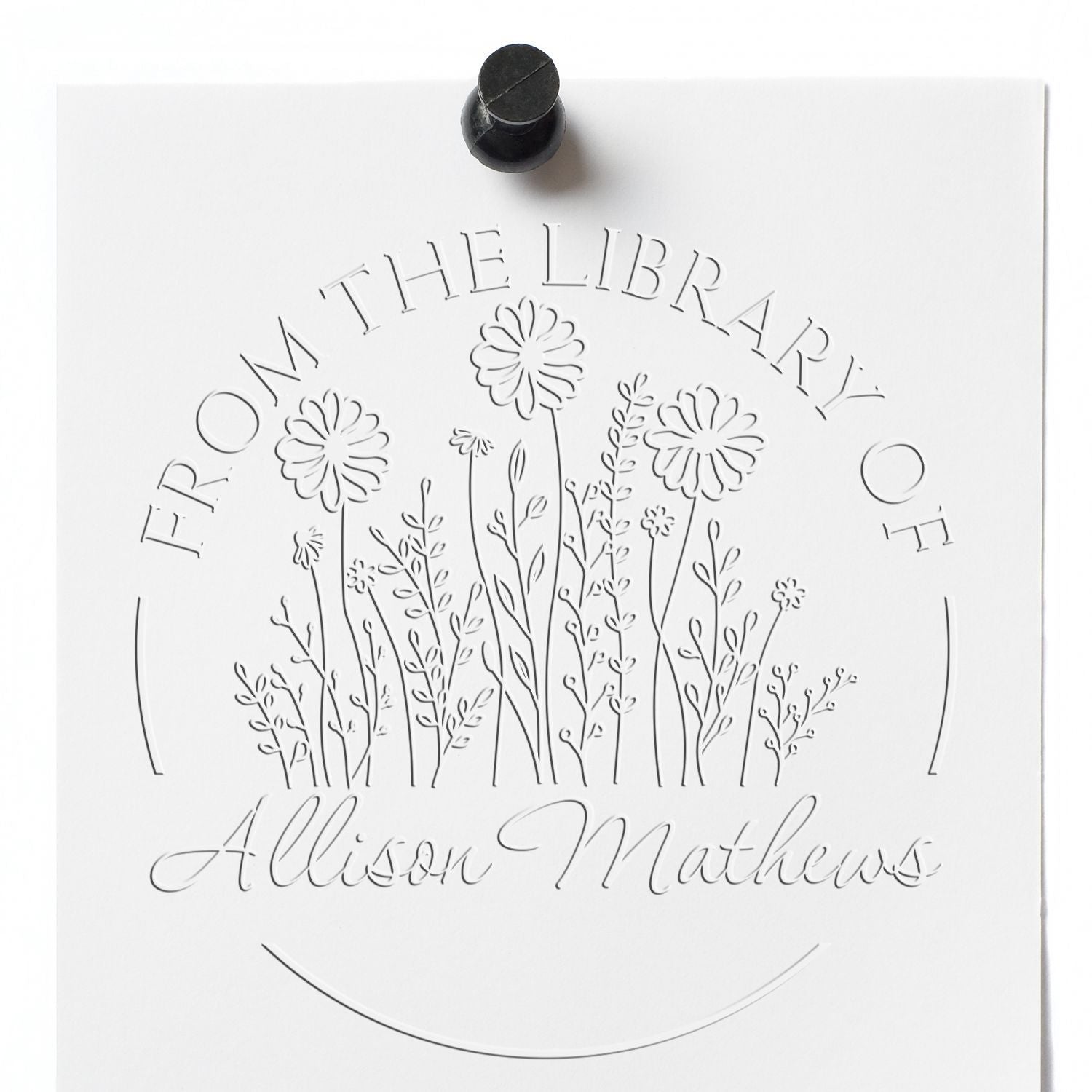 Desk Majestic Meadow Custom Name Inscription Seal Press - Engineer Seal Stamps