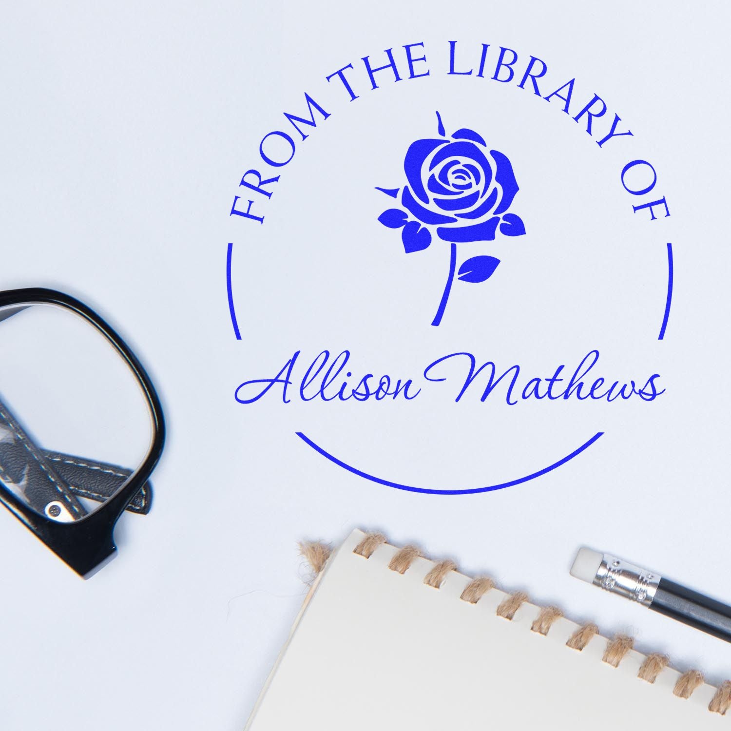 Pre-Inked Prolific Rose Customized Library Of Stamp - Engineer Seal Stamps