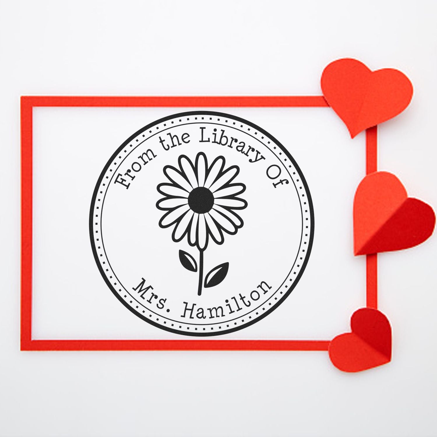 PSI Pre-Inked Winsome Daisy Custom Made Love It Stamp - Engineer Seal Stamps