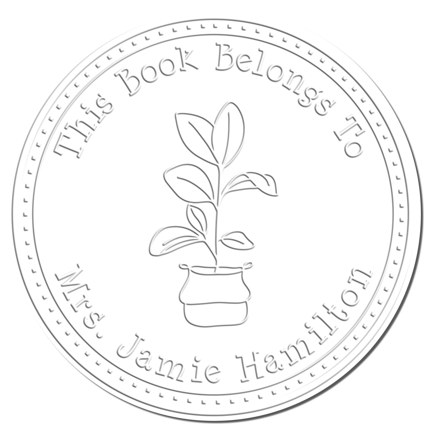 Soft Lovely Saplings Custom Book Paper Embosser - Engineer Seal Stamps