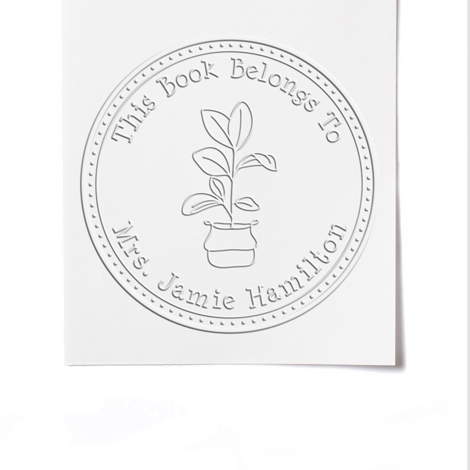 Soft Lovely Saplings Custom Book Paper Embosser - Engineer Seal Stamps