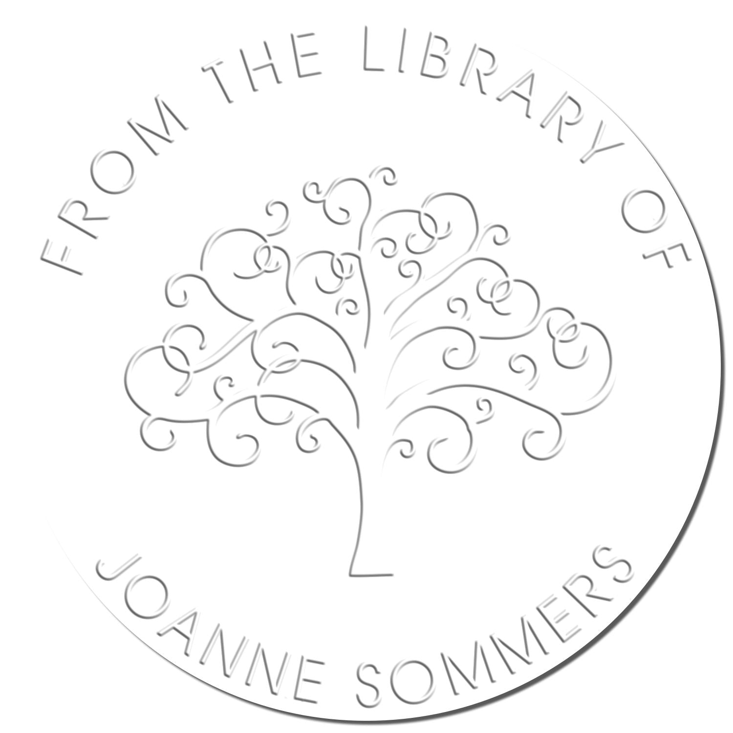 Soft Opulent Wisdom Tree Custom Book Name Seal Press - Engineer Seal Stamps