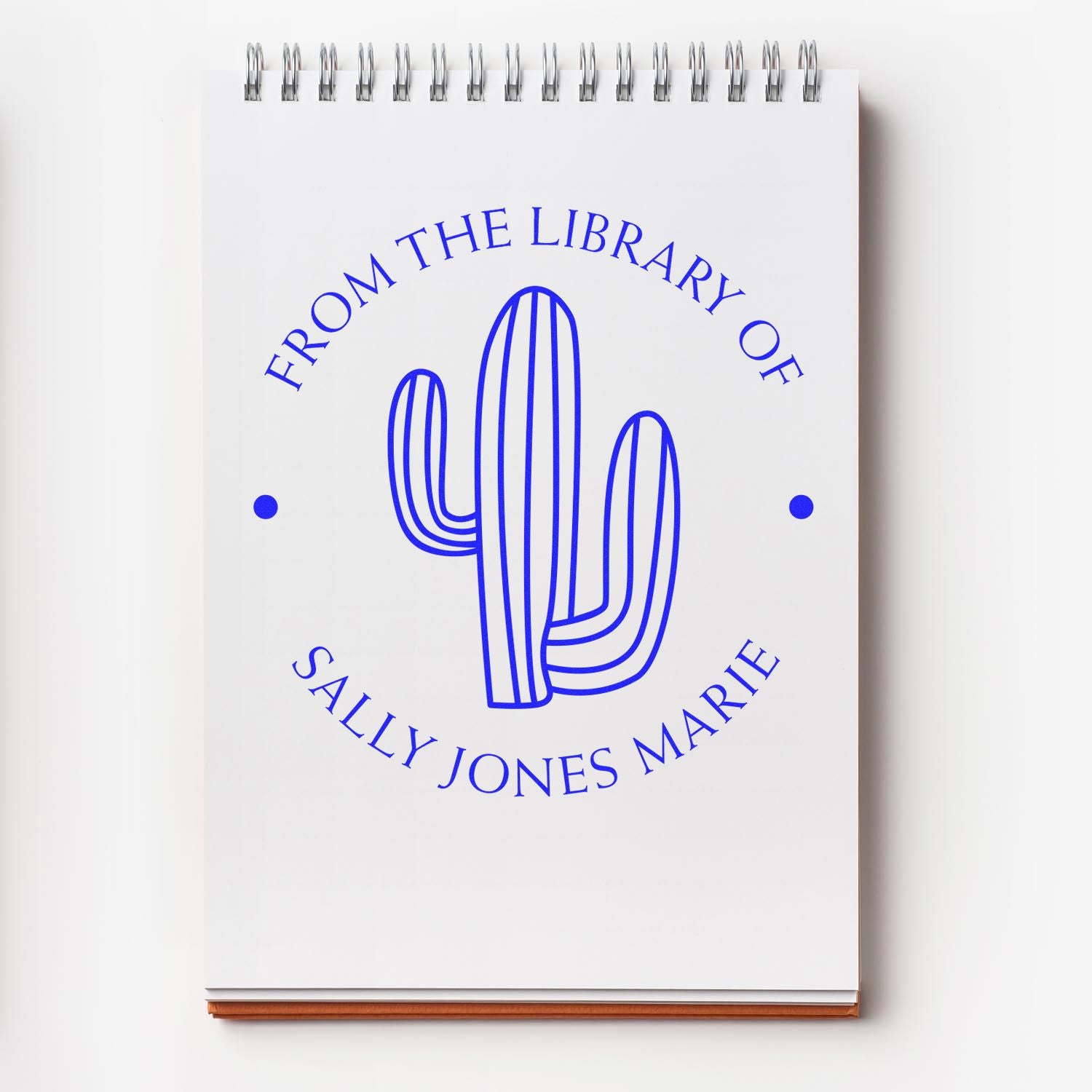 PSI Pre-Inked Zesty Cacti Custom Made Library Of Stamp - Engineer Seal Stamps