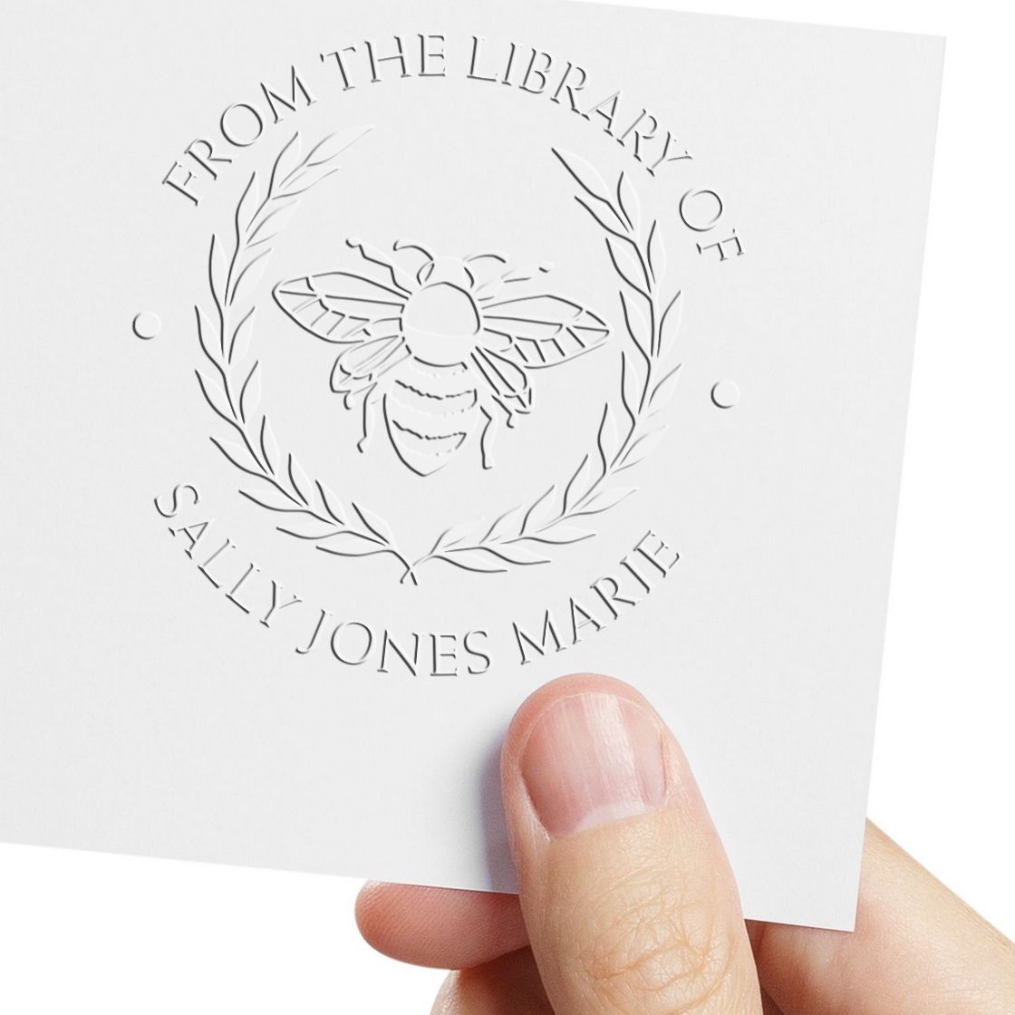 Soft Mesmerizing Bee Custom Personal Library Embossing Seal - Engineer Seal Stamps