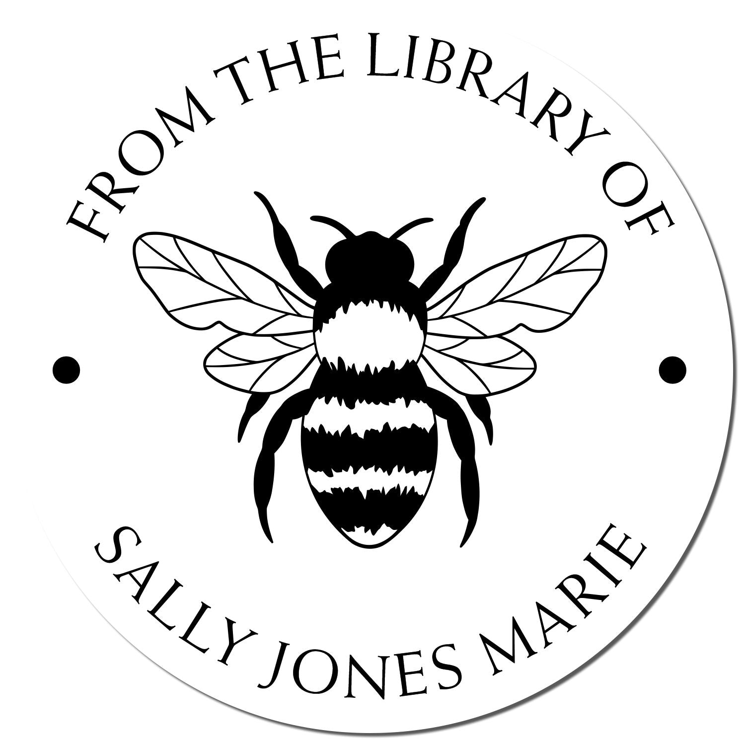 Pre-Inked Resplendent Hive Personalized Library Stamp - Engineer Seal Stamps