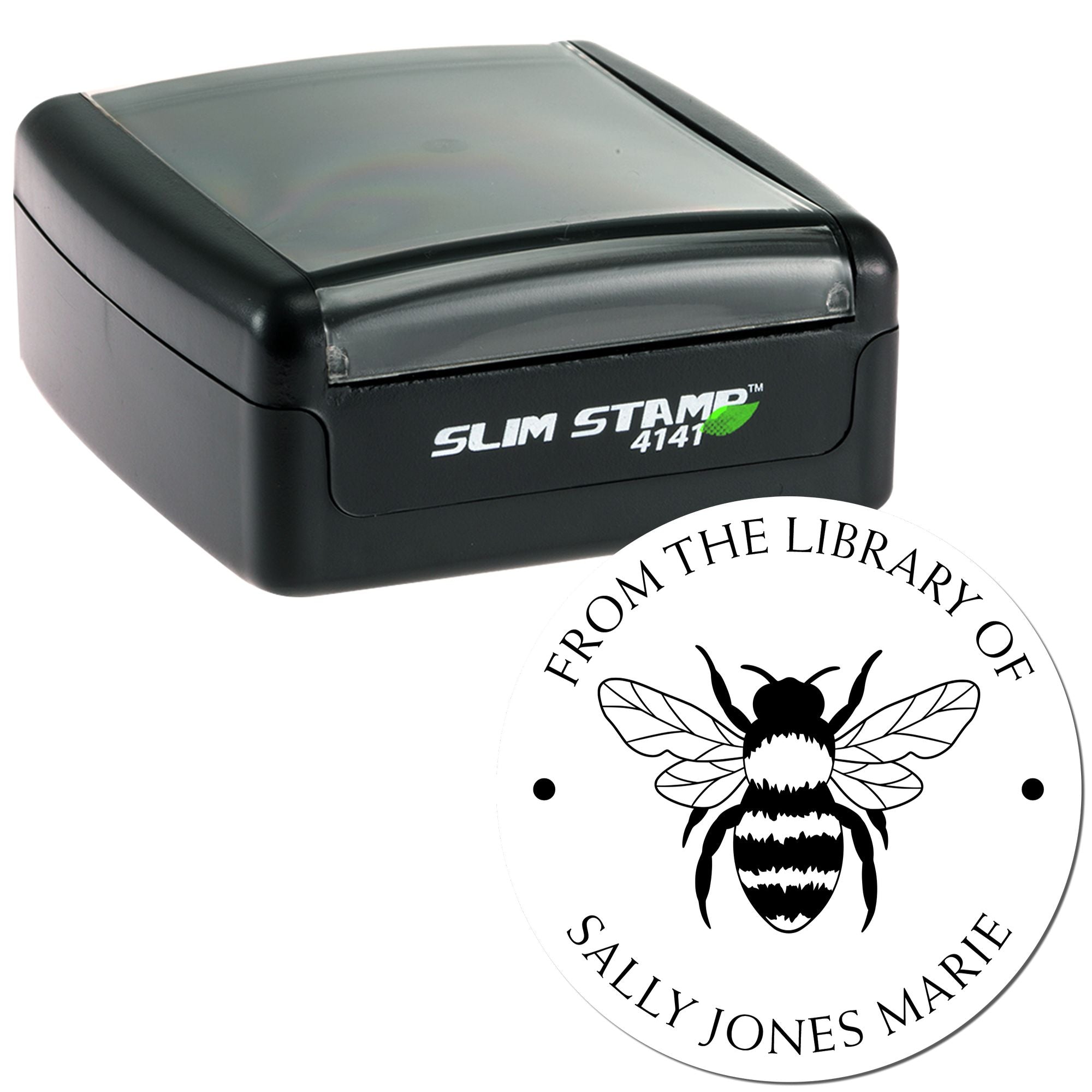 Pre-Inked Resplendent Hive Personalized Library Stamp - Engineer Seal Stamps