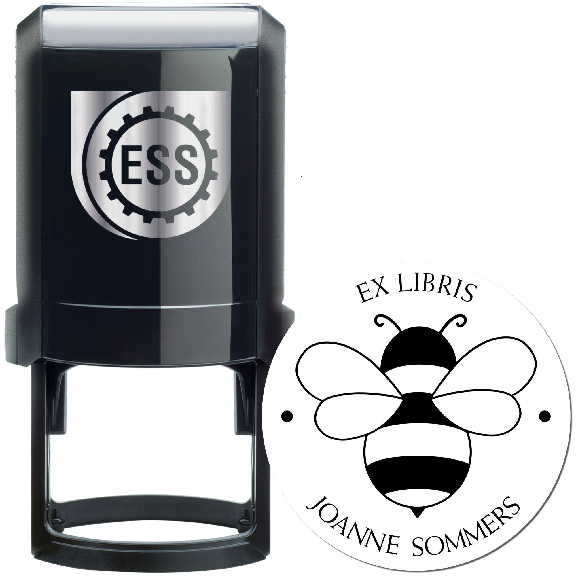 Self-Inking Adorable Bee Custom Read It Love It Stamper - Engineer Seal Stamps