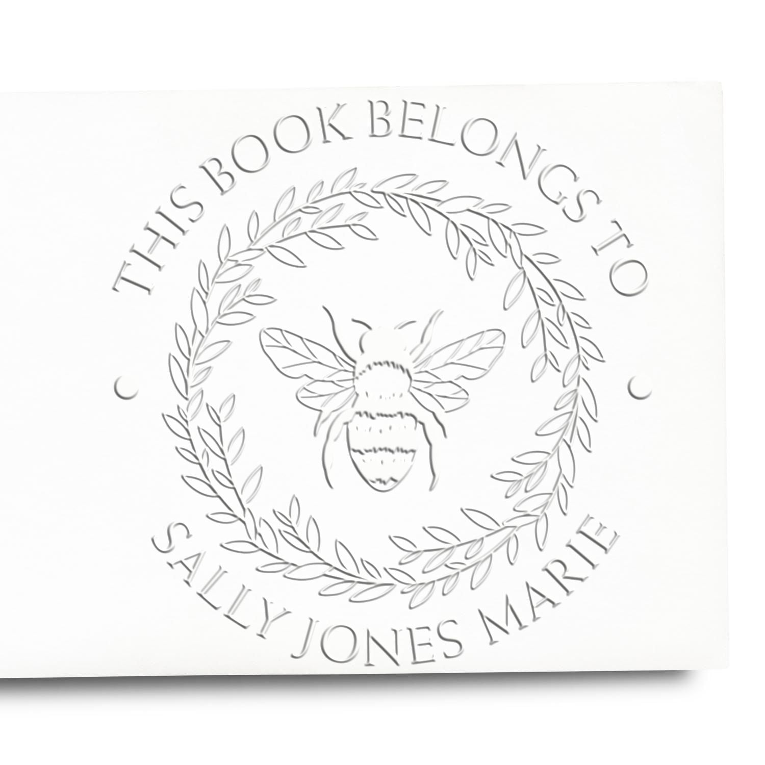 Soft Enlivening Bee Customized Ex Libris Art Embosser