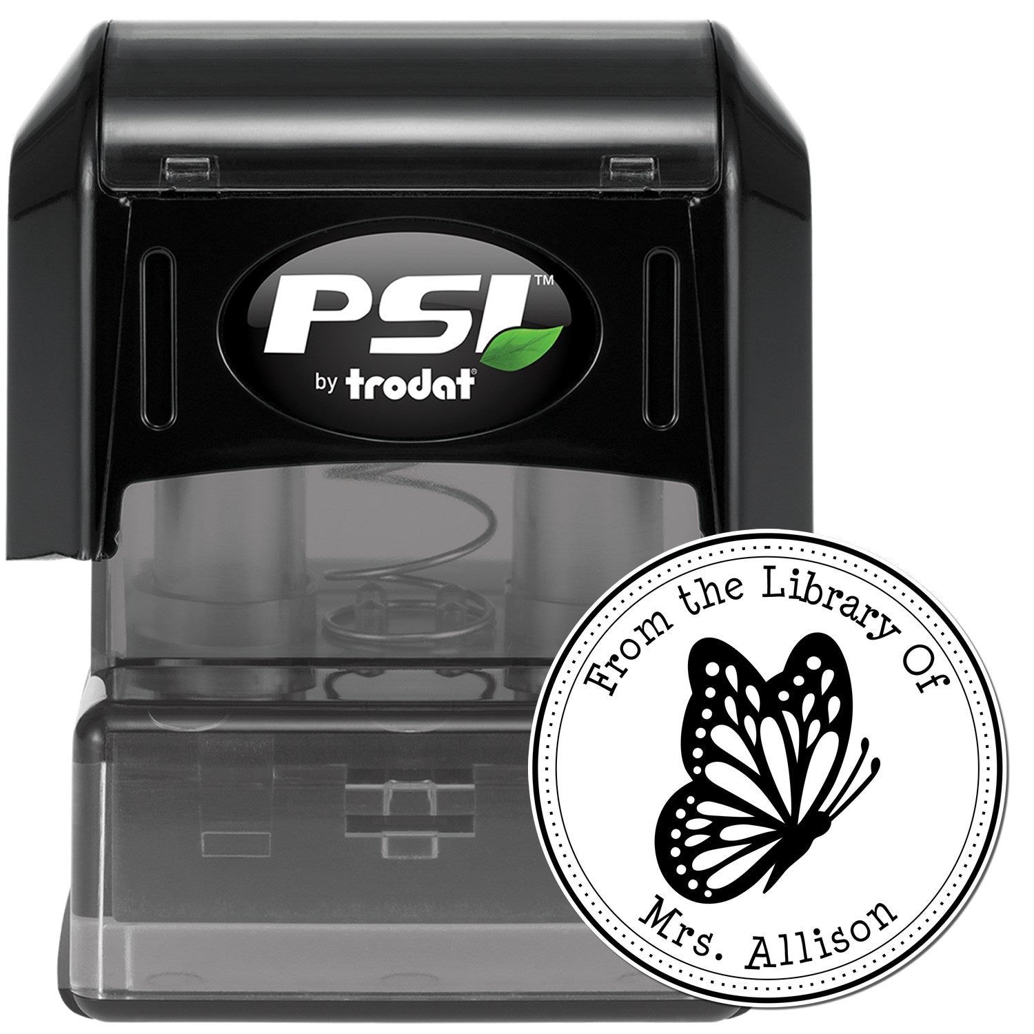 PSI Pre-Inked Delicate Butterfly Custom Made Read It Love It Stamp - Engineer Seal Stamps
