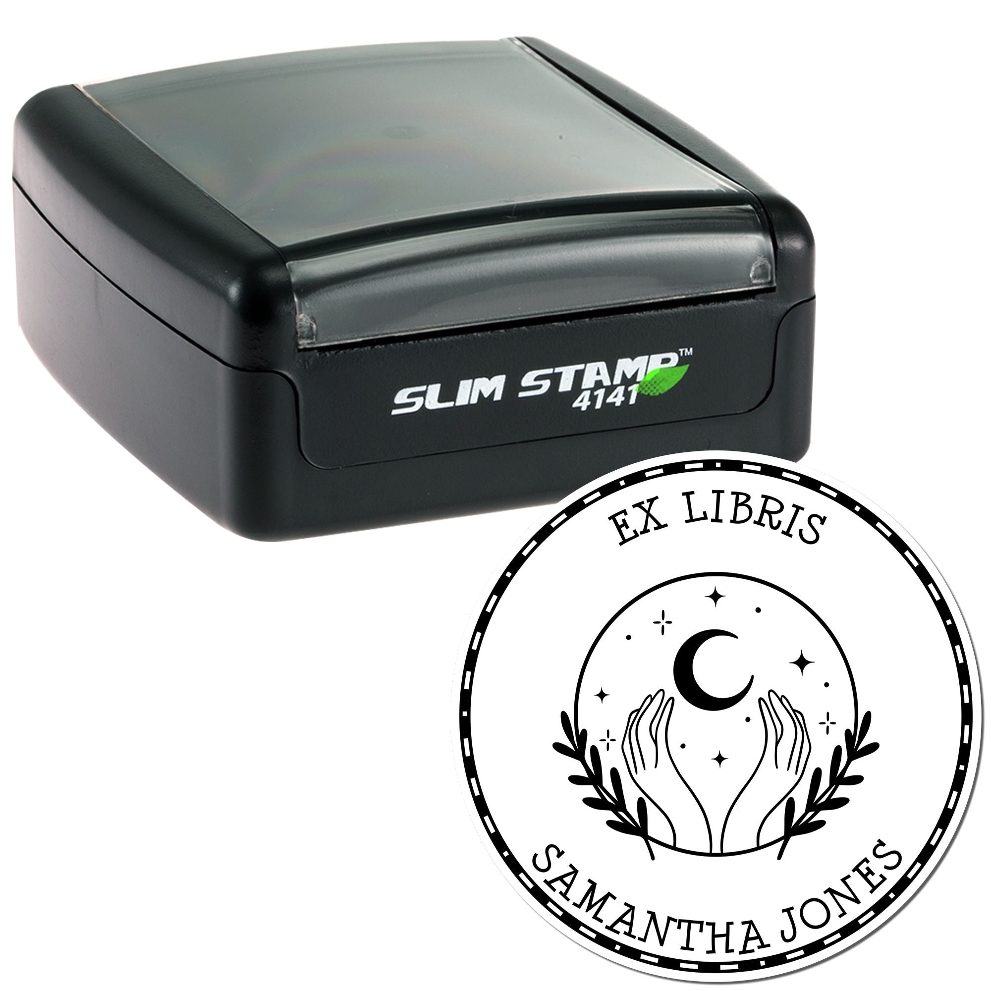 Pre-Inked Elegant Celestial Sphere Personalized From The Library Of Stamper - Engineer Seal Stamps