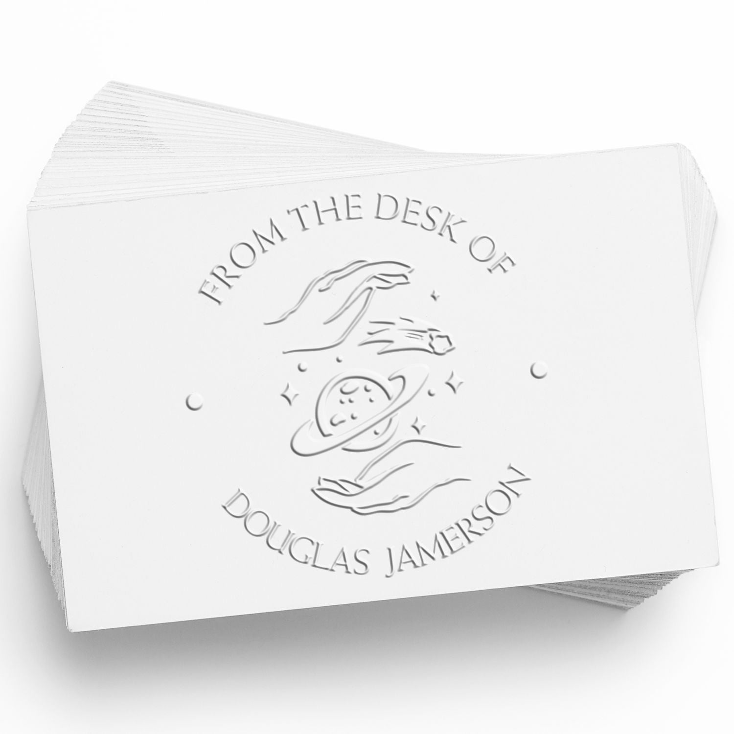 Soft Graceful Planets Personalized Book Library Seal Press