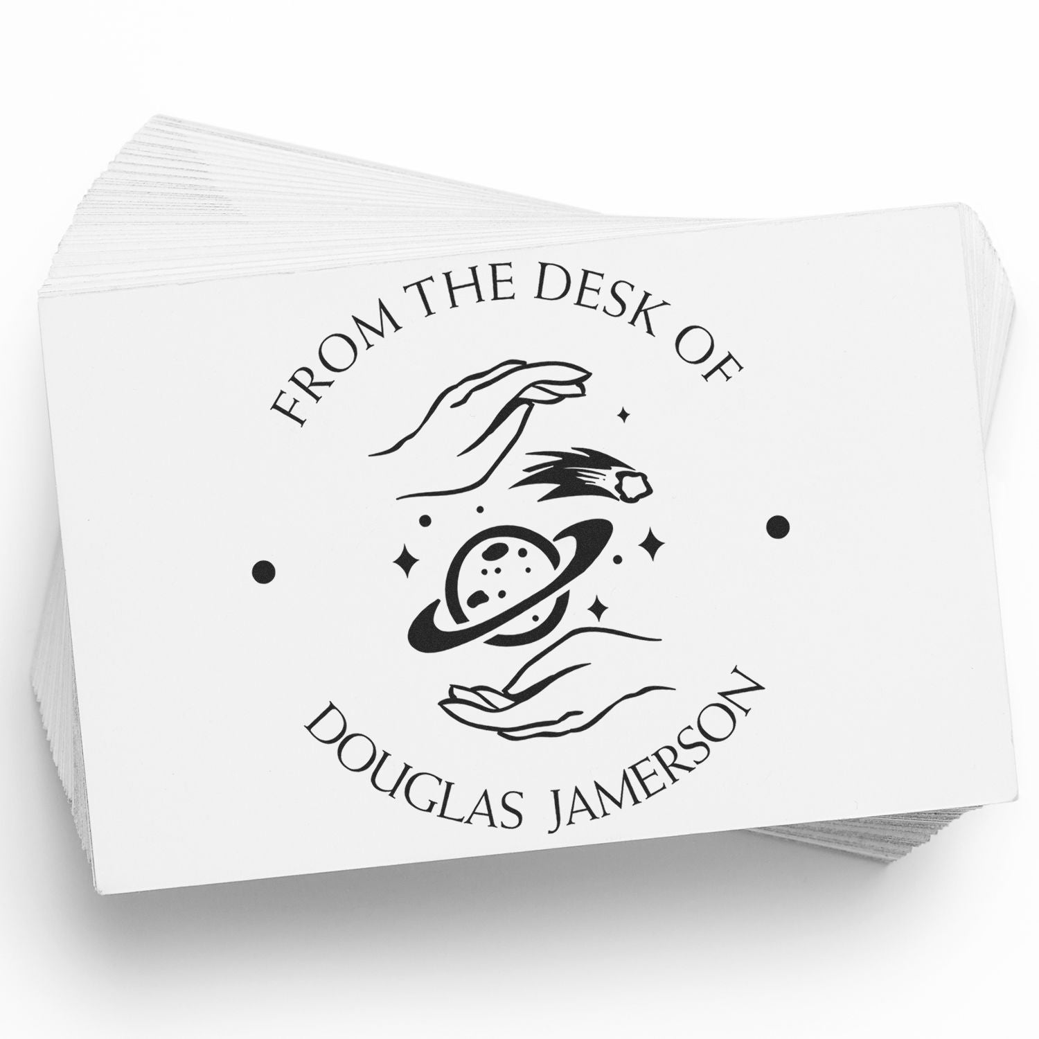 Self-Inking Graceful Planets Personalized This Book Belongs To Stamper - Engineer Seal Stamps