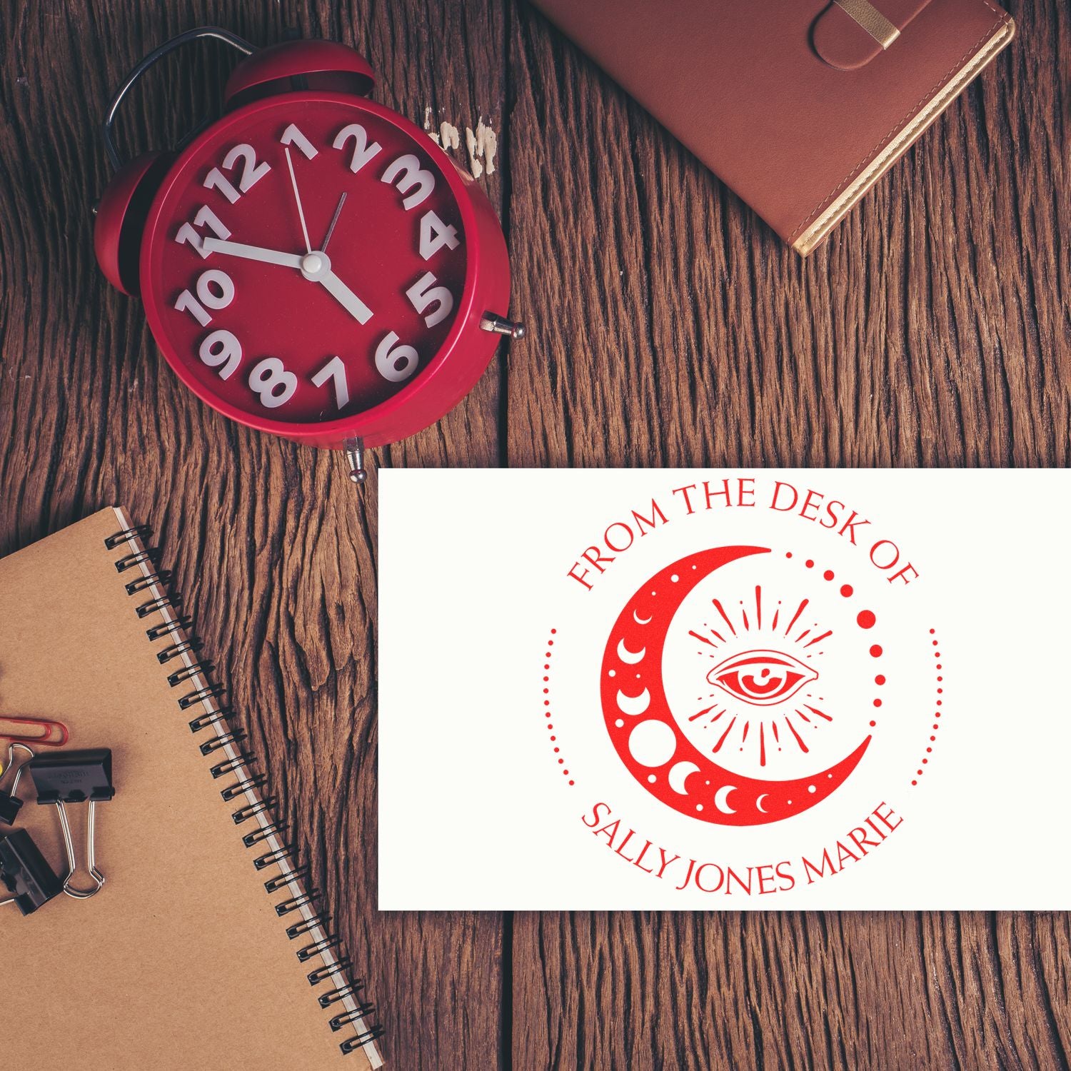 Pre-Inked Alluring Luna Personalized Ownership Stamp - Engineer Seal Stamps