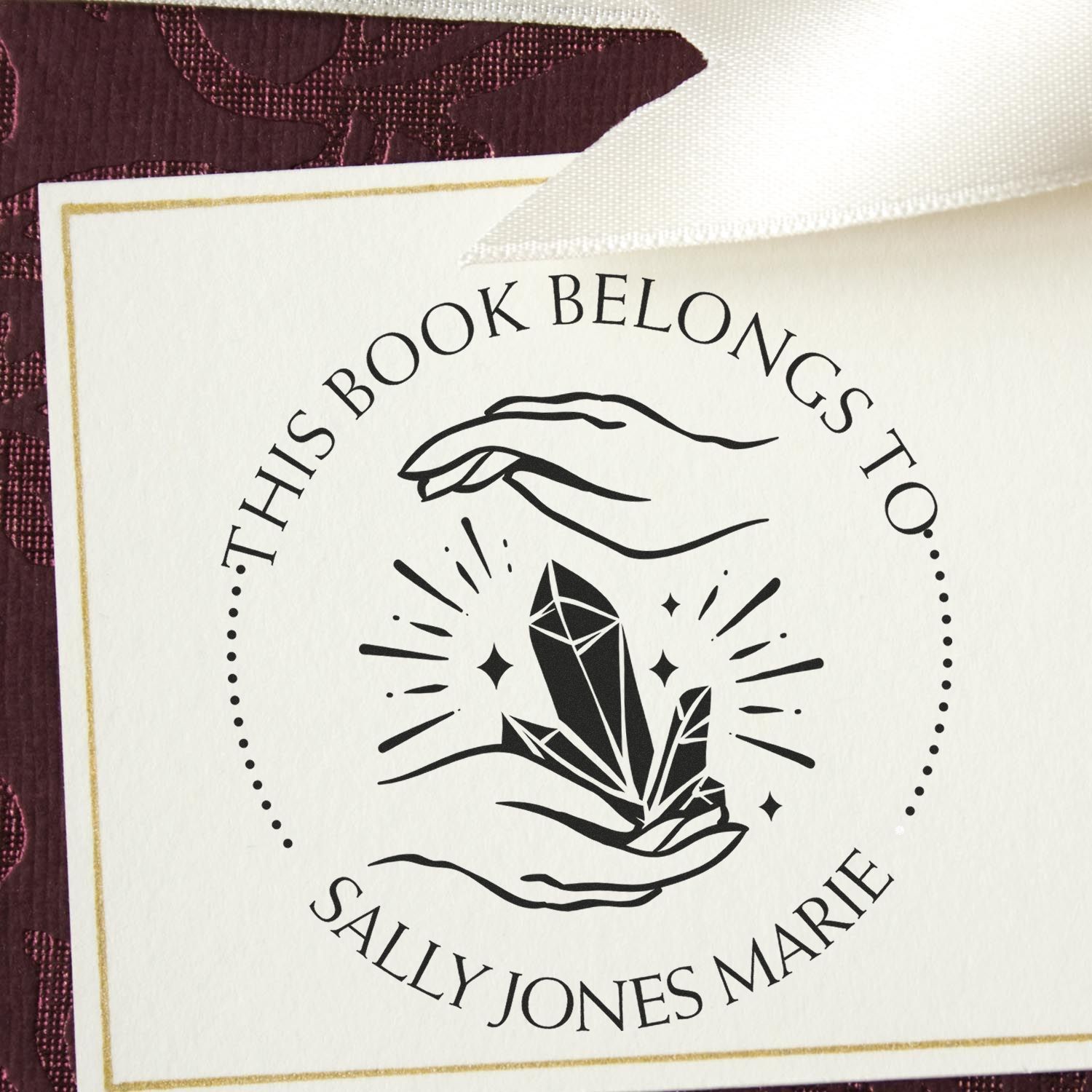 Pre-Inked Enigmatic Energy Personalized Personal Library Stamp - Engineer Seal Stamps