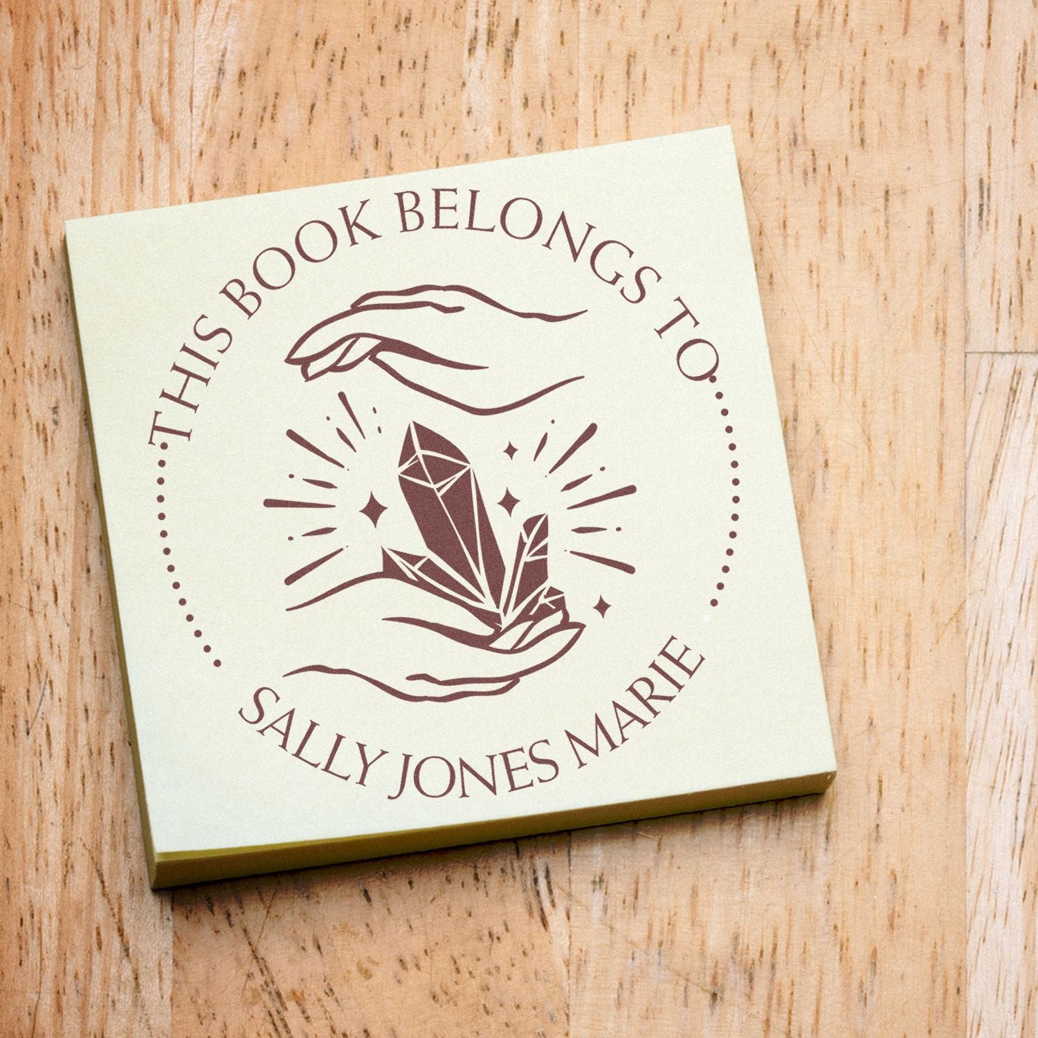 PSI Pre-Inked Enigmatic Energy Customized This Book Belongs To Stamp - Engineer Seal Stamps