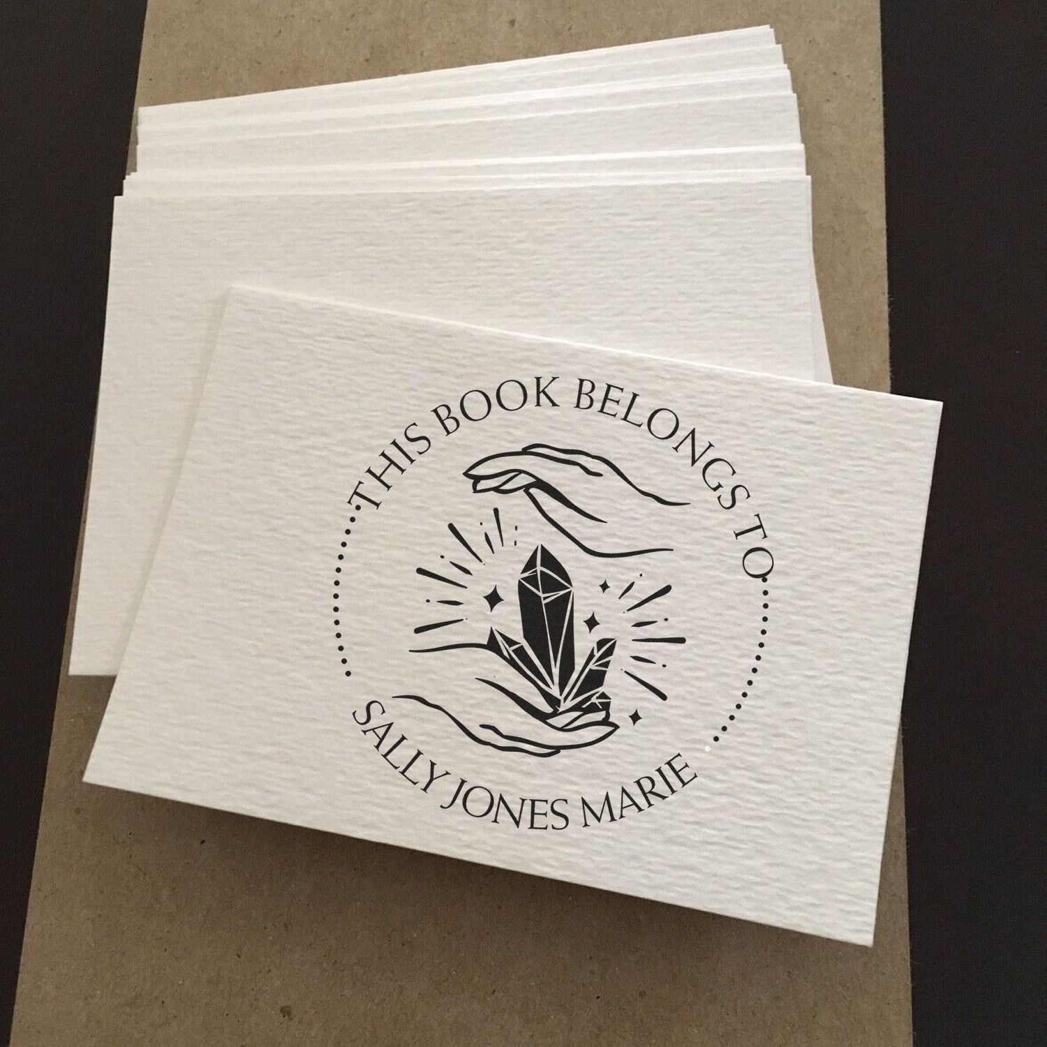 Pre-Inked Enigmatic Energy Personalized Personal Library Stamp - Engineer Seal Stamps