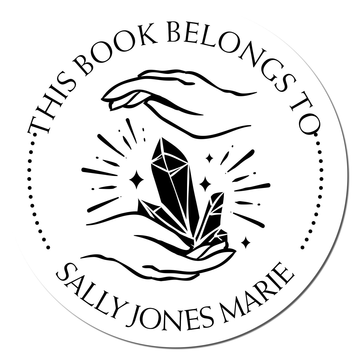 PSI Pre-Inked Enigmatic Energy Customized This Book Belongs To Stamp - Engineer Seal Stamps