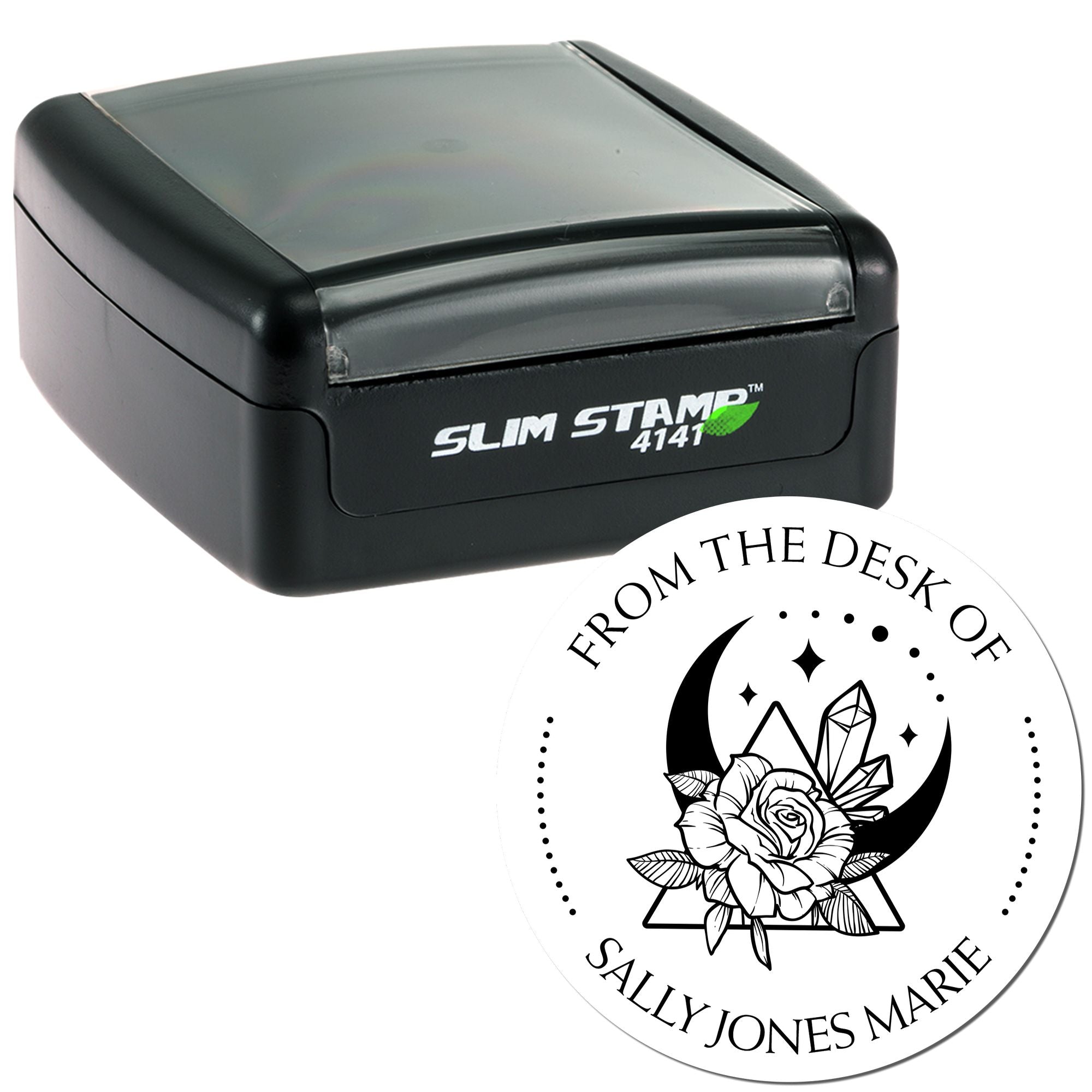 Pre-Inked Exquisite Luna Personalized Private Library Stamp - Engineer Seal Stamps