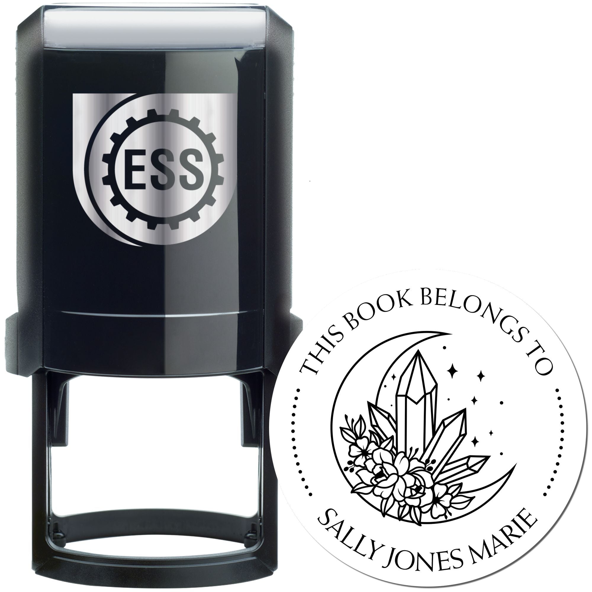 Self-Inking Dazzling Celestia Customized Book Ownership Stamp - Engineer Seal Stamps