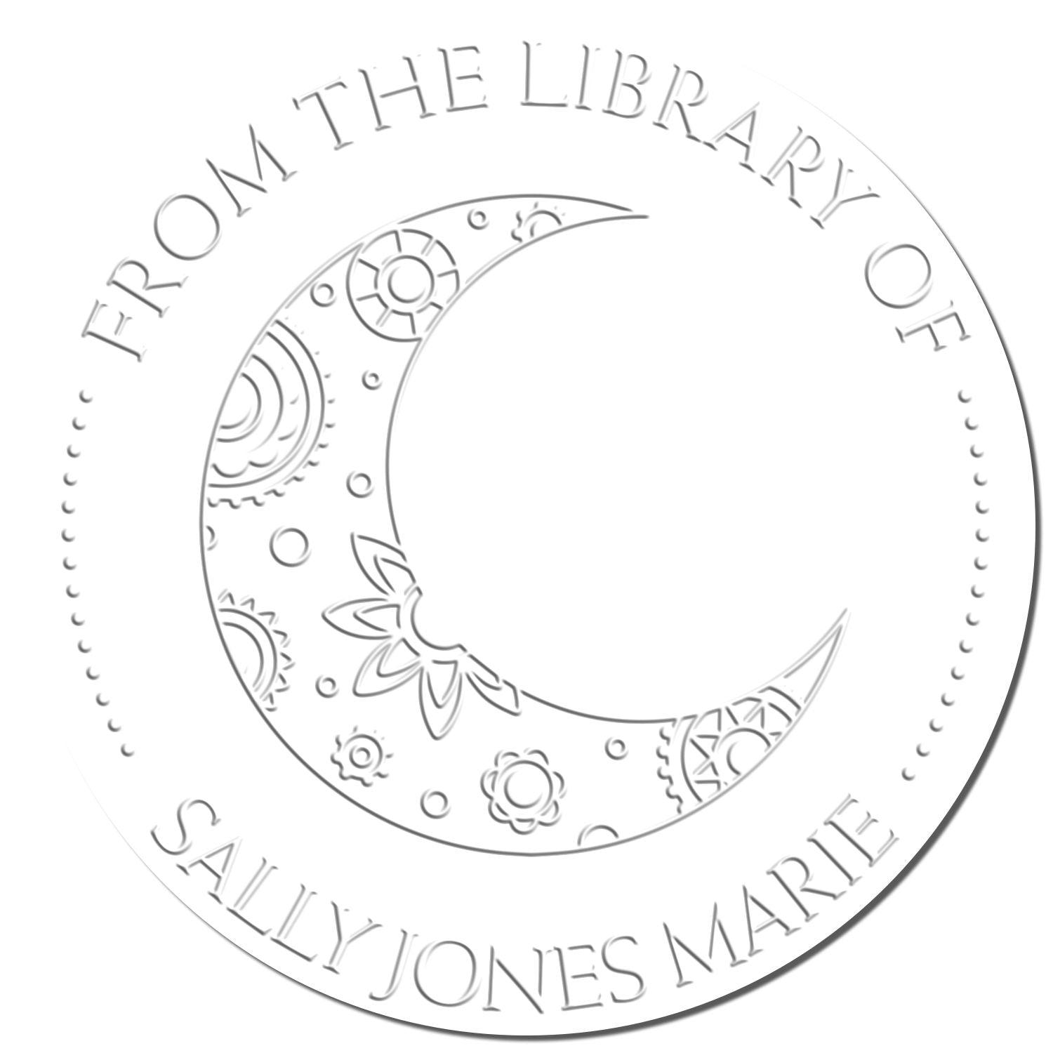 Desk Whimsical Night Personalized Personal Library Seal Press - Engineer Seal Stamps