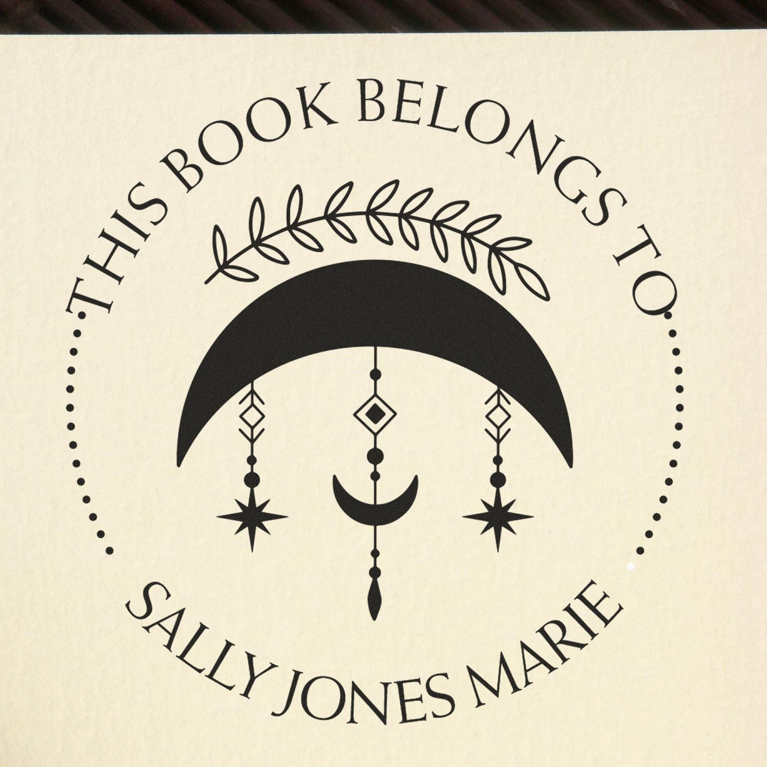 PSI Pre-Inked Enrapturing Sky Personalized Book Stamp - Engineer Seal Stamps