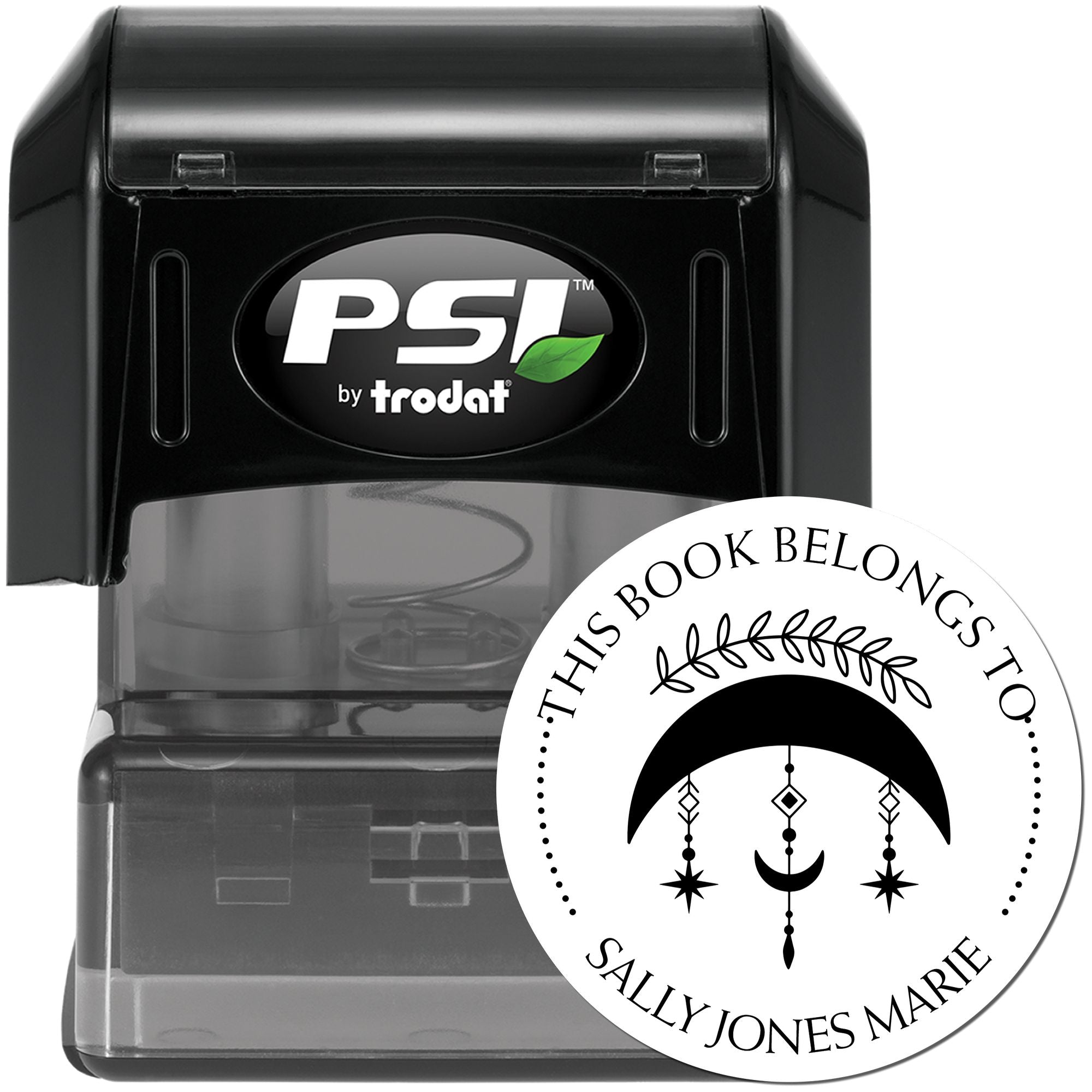 PSI Pre-Inked Enrapturing Sky Personalized Book Stamp - Engineer Seal Stamps