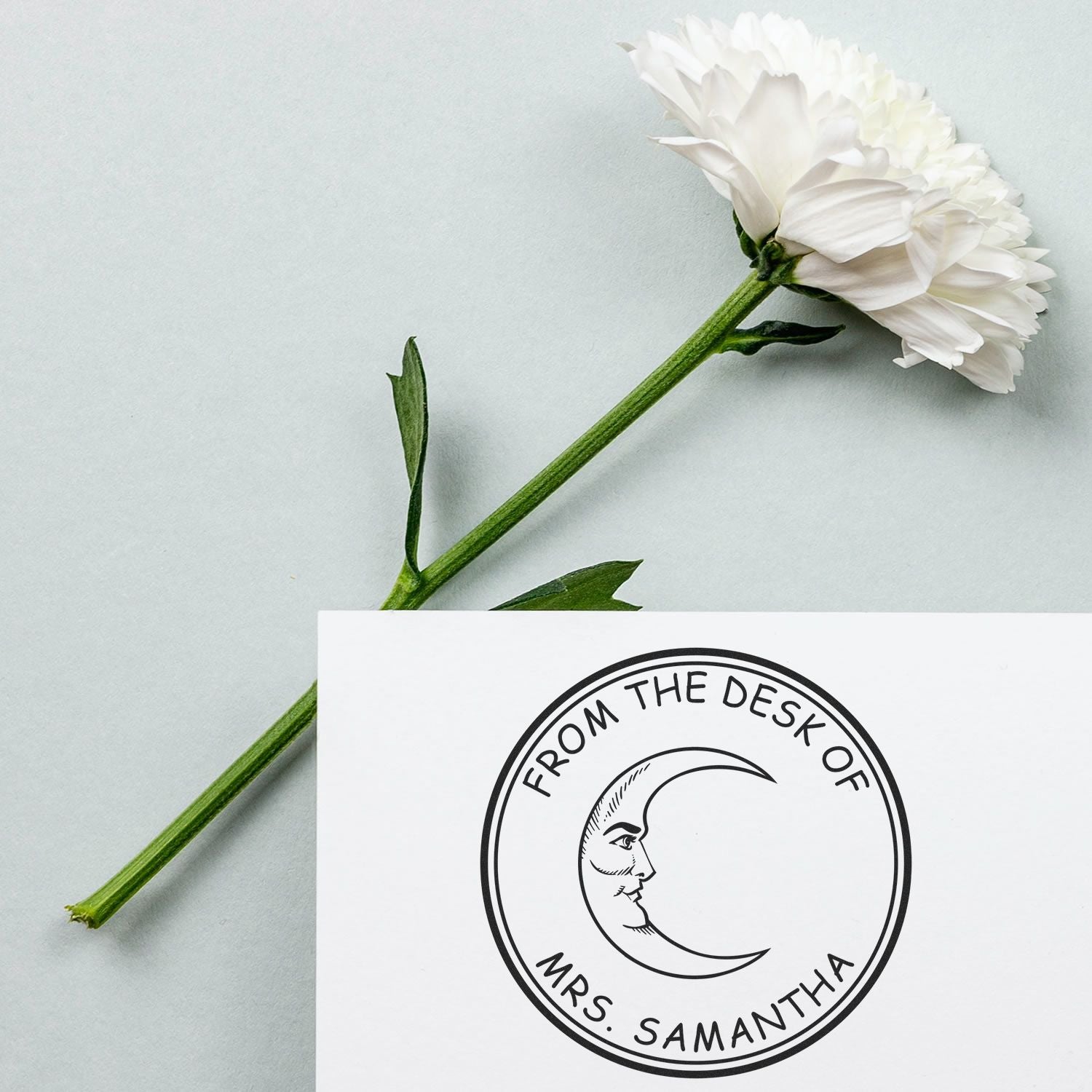 PSI Pre-Inked Mysterious Sky Personalized Book Library Stamper - Engineer Seal Stamps