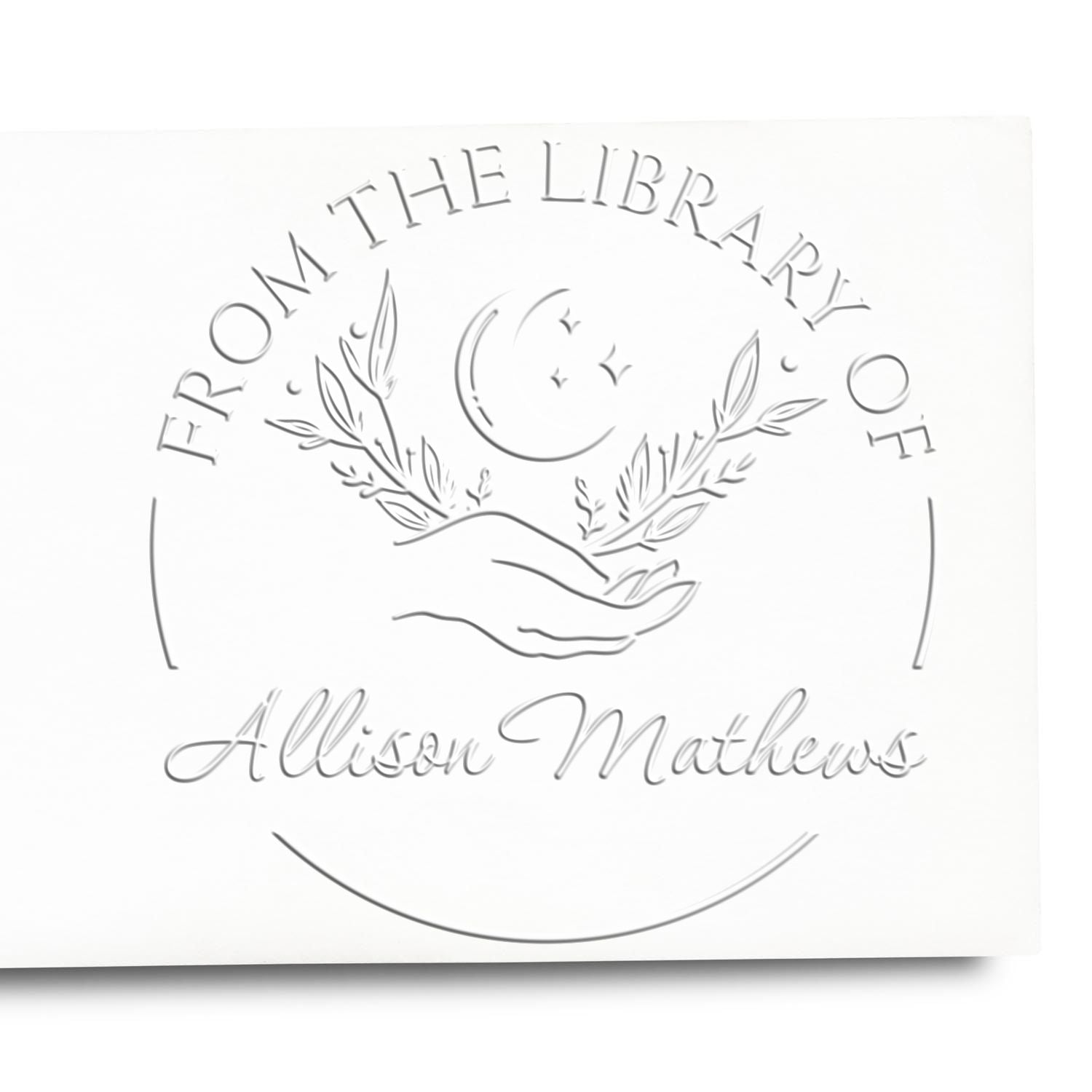 Soft Luminous Luna Personalized Book Property Embosser