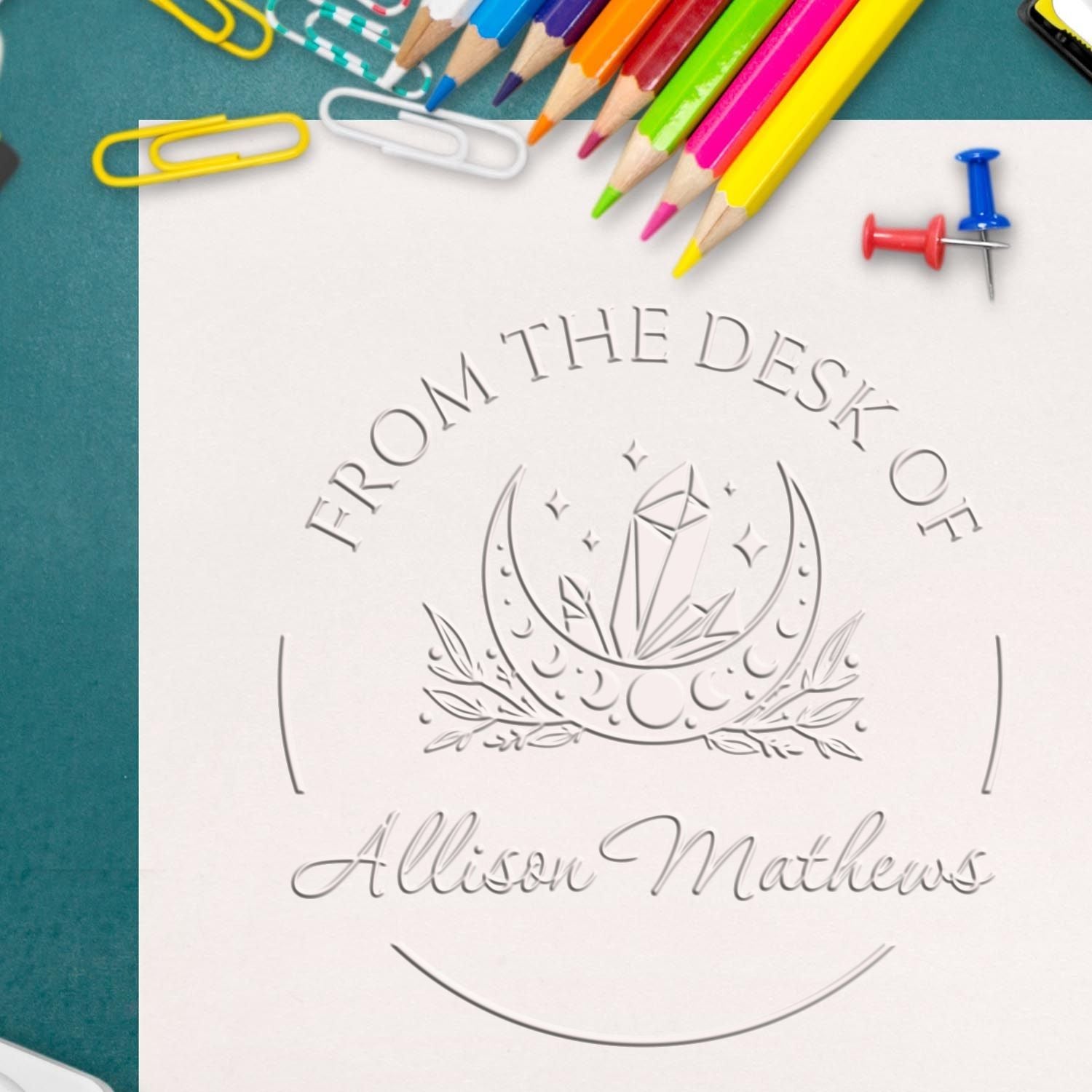 Hybrid Otherworldly Sky Custom Made Read It Love It Return It Embossing Seal - Engineer Seal Stamps