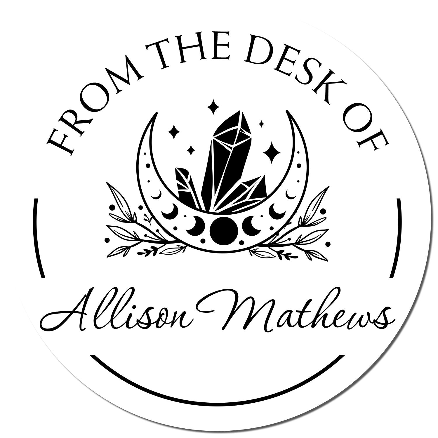 Pre-Inked Otherworldly Sky Personalized Library Stamp - Engineer Seal Stamps