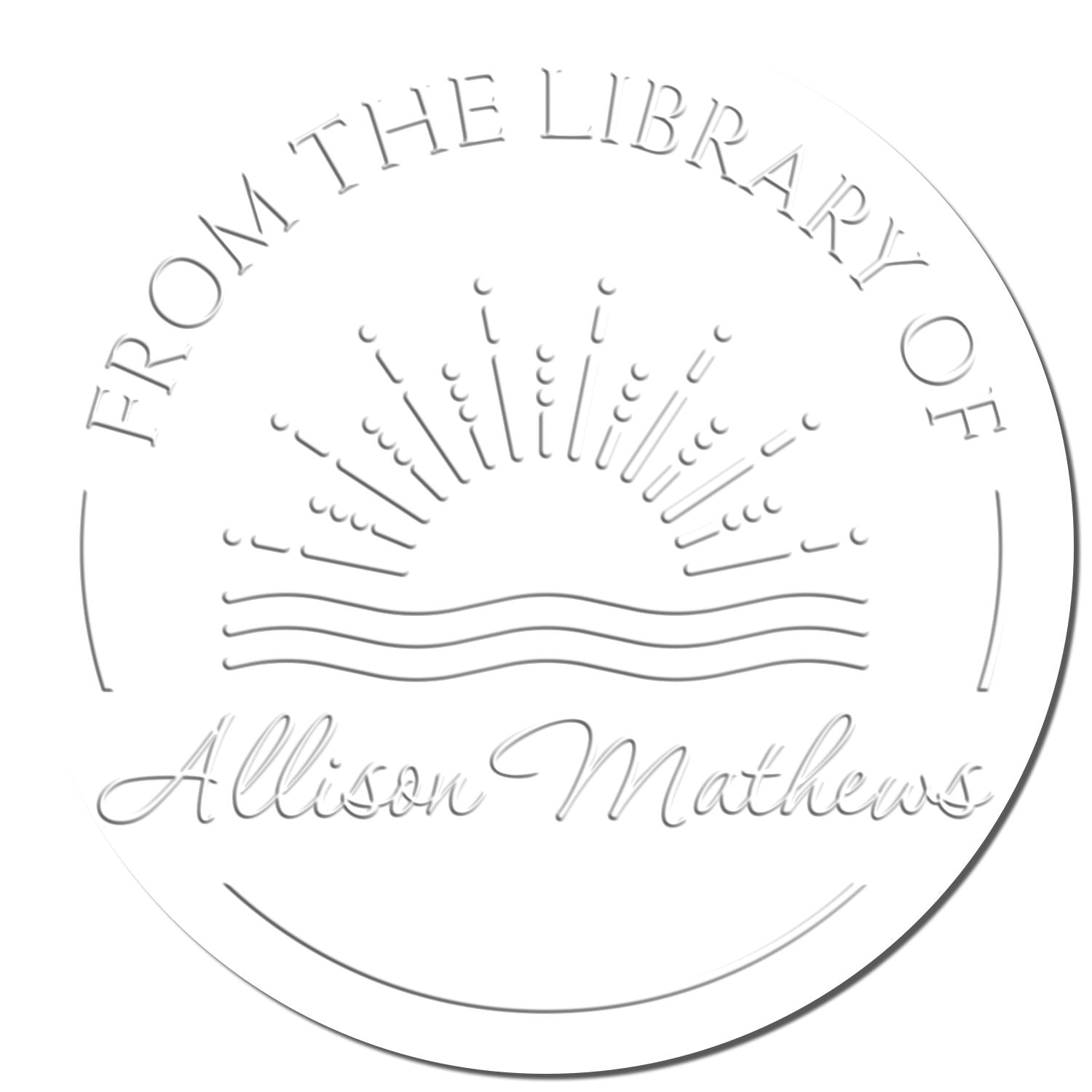 Soft Majestic Mornings Custom Made Ownership Embossing Stamp - Engineer Seal Stamps