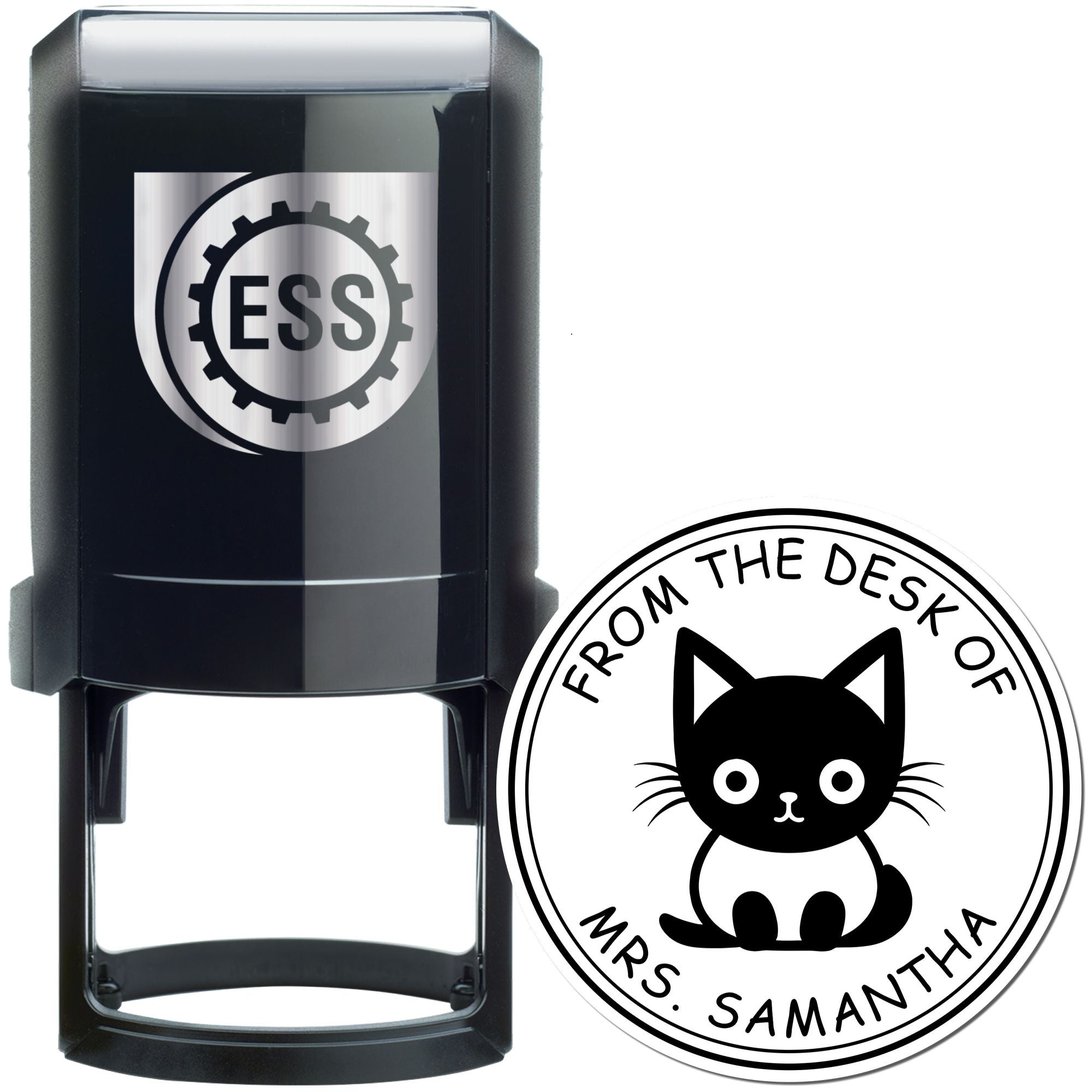 Self-Inking Furry Feline Custom Made Love It Stamp - Engineer Seal Stamps