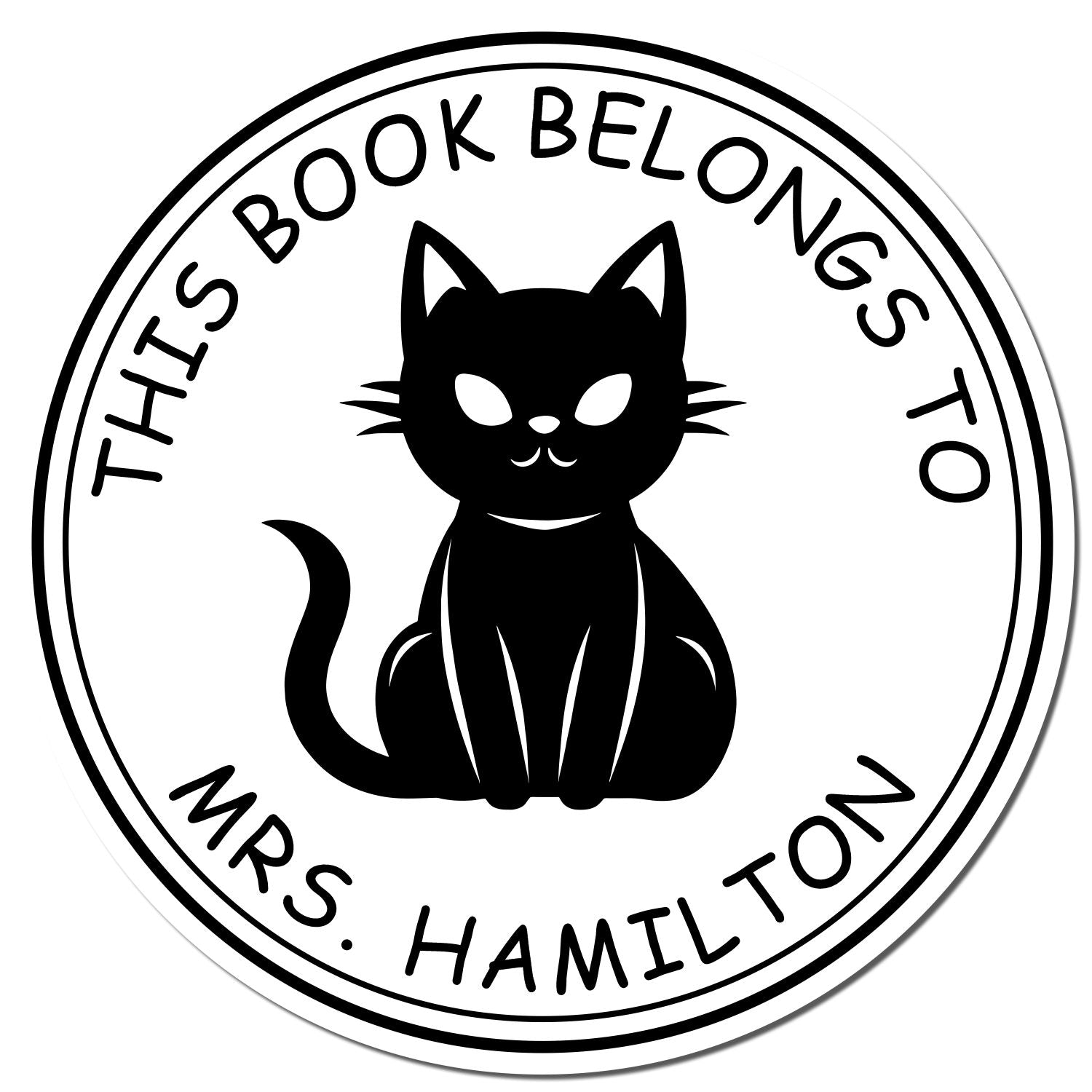 Pre-Inked Mysterious Minx My Library Stamp - Engineer Seal Stamps