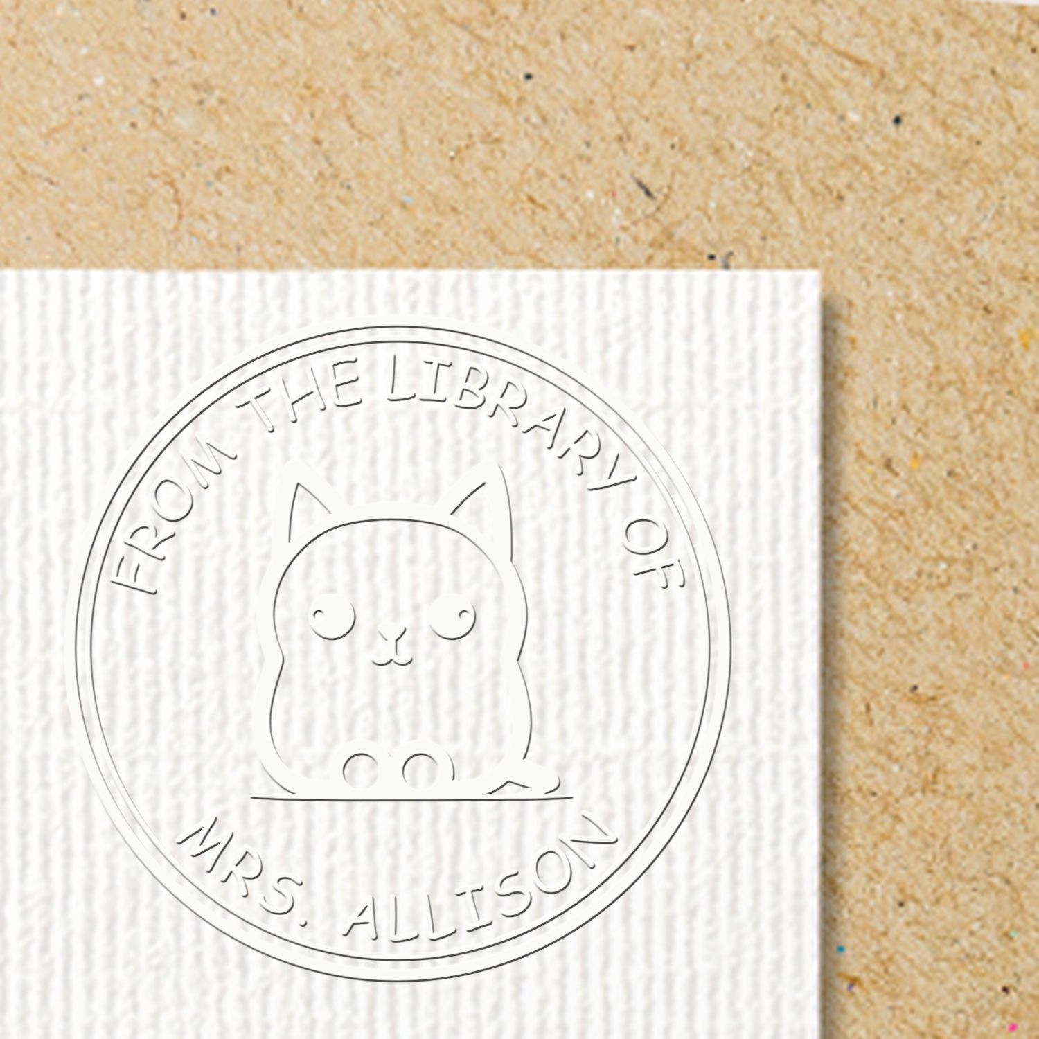 Desk Silky Feline Custom Love It Embossing Seal - Engineer Seal Stamps