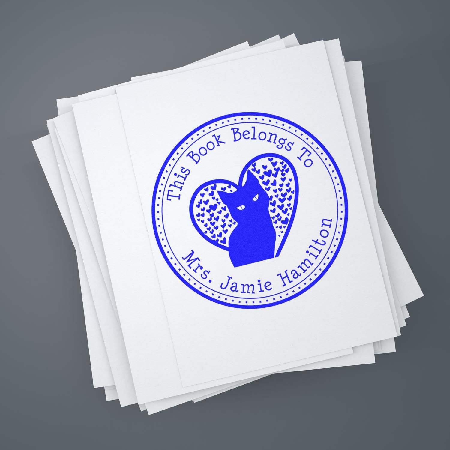 Self-Inking Regal Cat Custom Made Return It Stamp - Engineer Seal Stamps