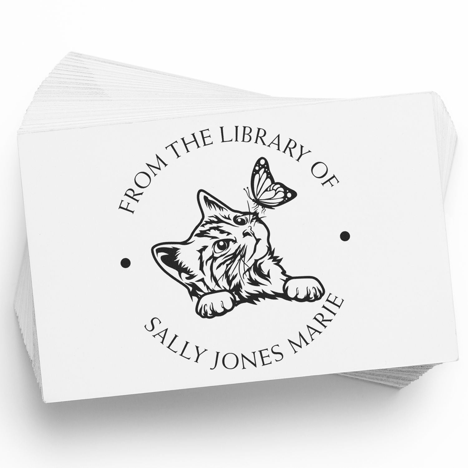 Self-Inking Enchanting Kitten Personalized Belongs To Stamp - Engineer Seal Stamps