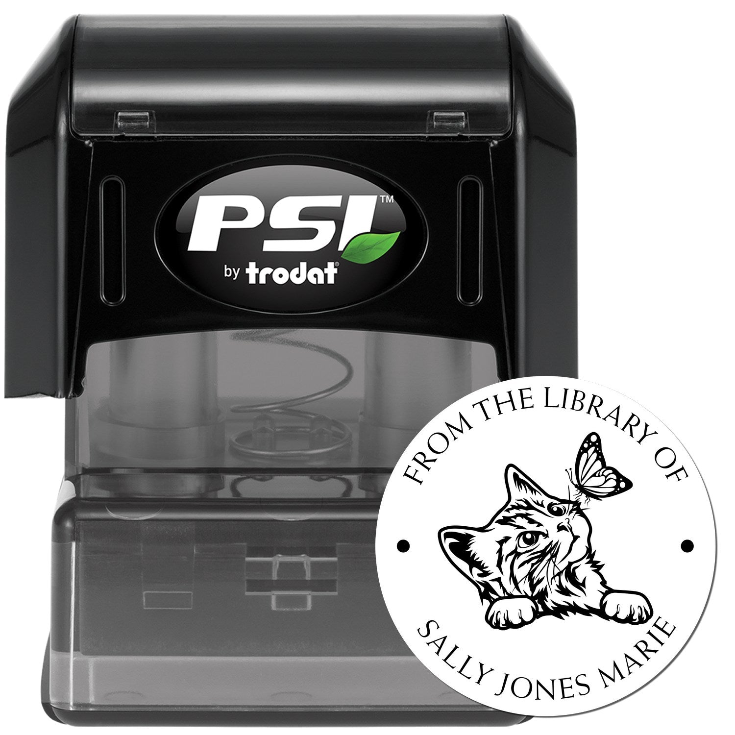 PSI Pre-Inked Enchanting Kitten Customized Instructor's Personal Stamp - Engineer Seal Stamps