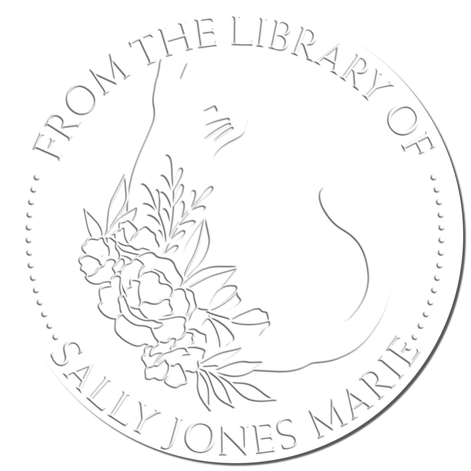 Desk Quick-witted Cat Custom My Library Paper Embosser - Engineer Seal Stamps