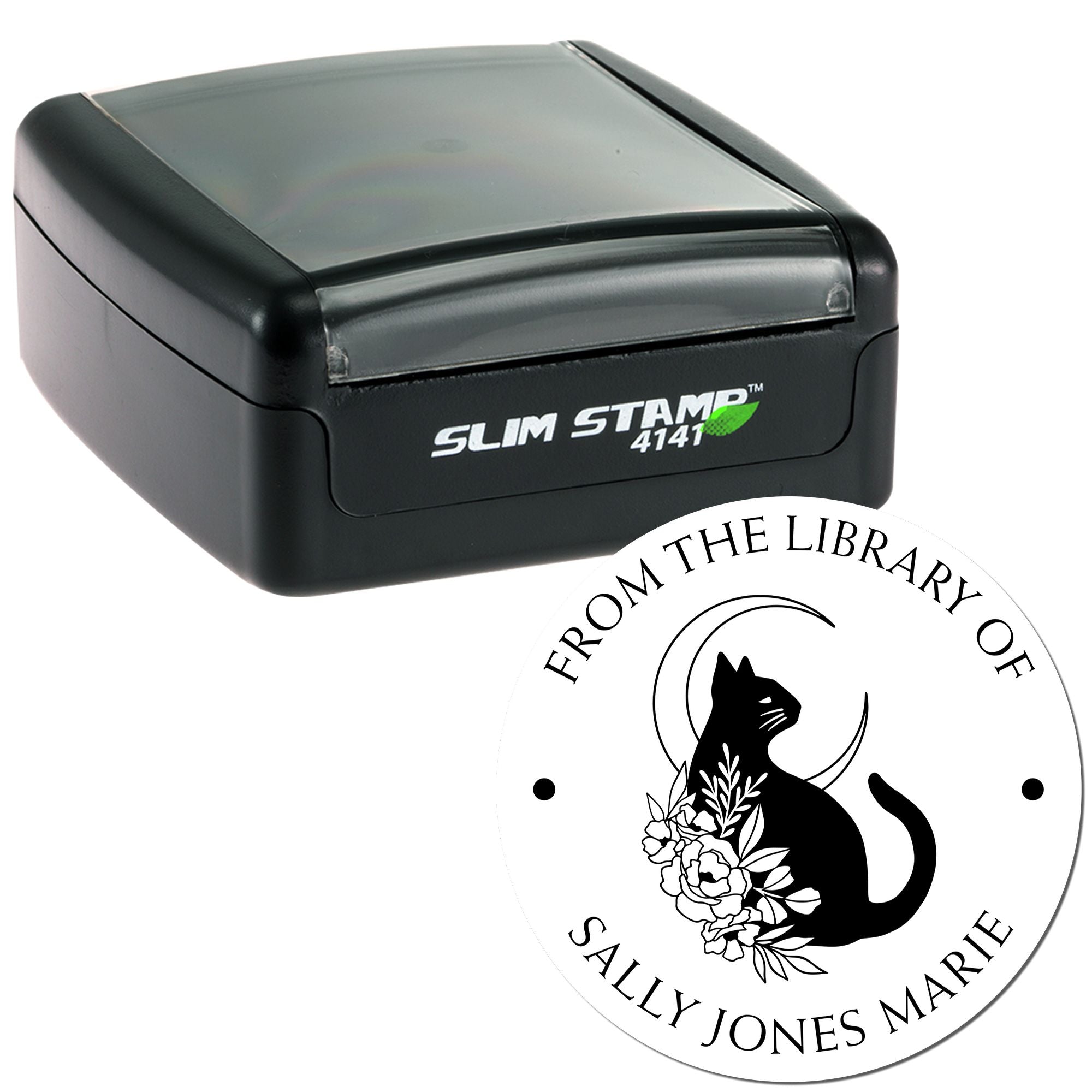 Pre-Inked Mischievous Feline Return It Stamp - Engineer Seal Stamps